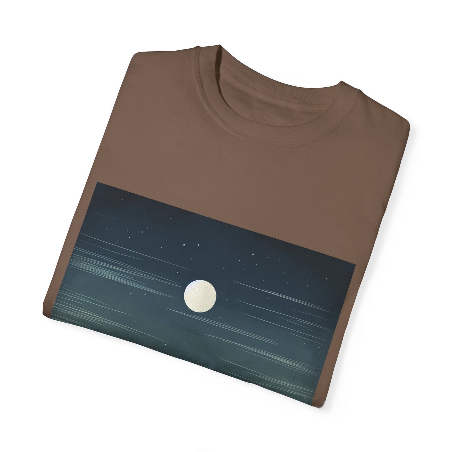 Moonlit Mountains Unisex Garment-Dyed T-shirt | Nature-Inspired Style for Adventurers