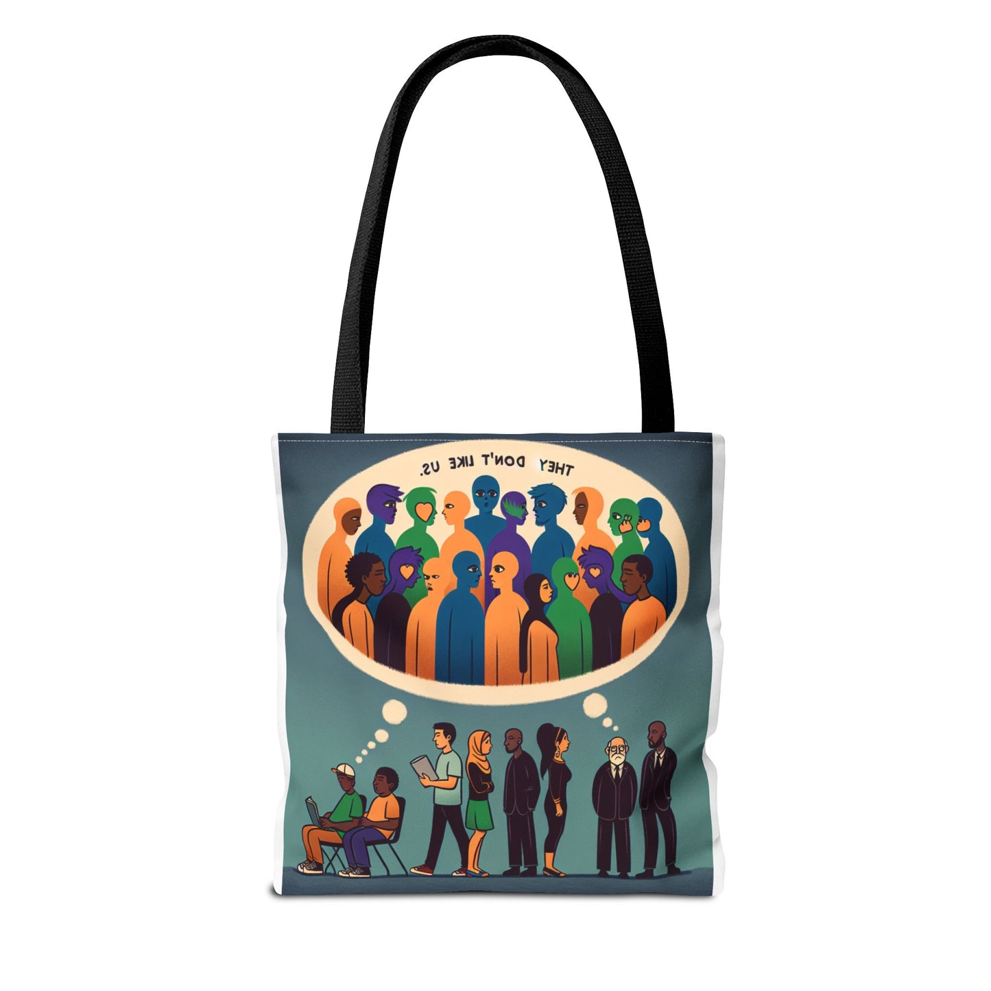 They Don’t Like Us Tote Bag | Unique Art for Thoughtful Minds