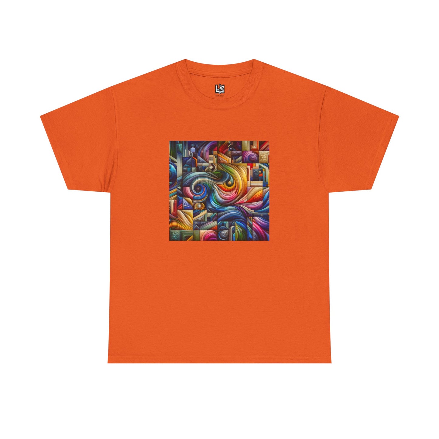 Vibrant Abstract Art Unisex Heavy Cotton Tee