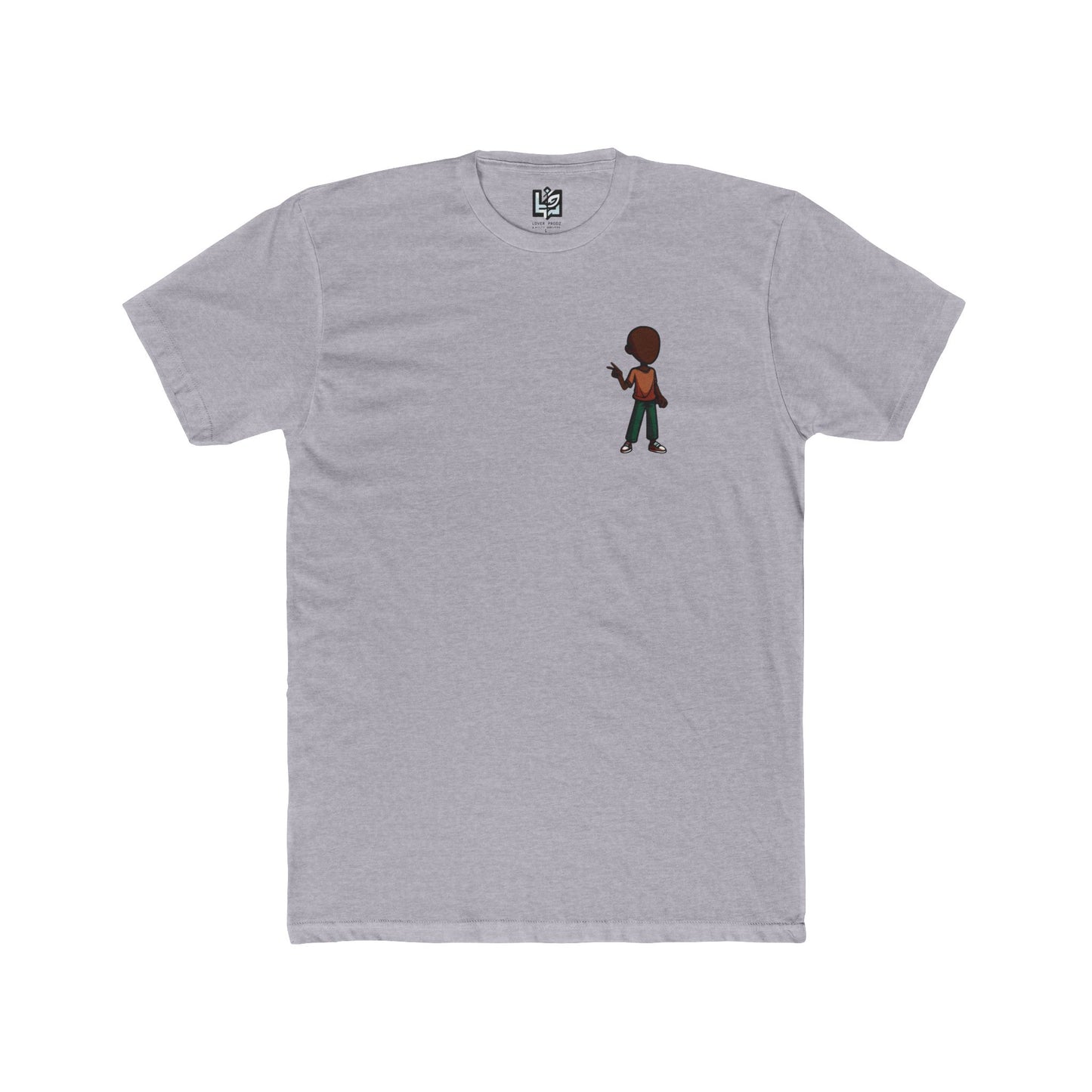 Minimalist Basketball Player Graphic Tee — Small Center Chest Design