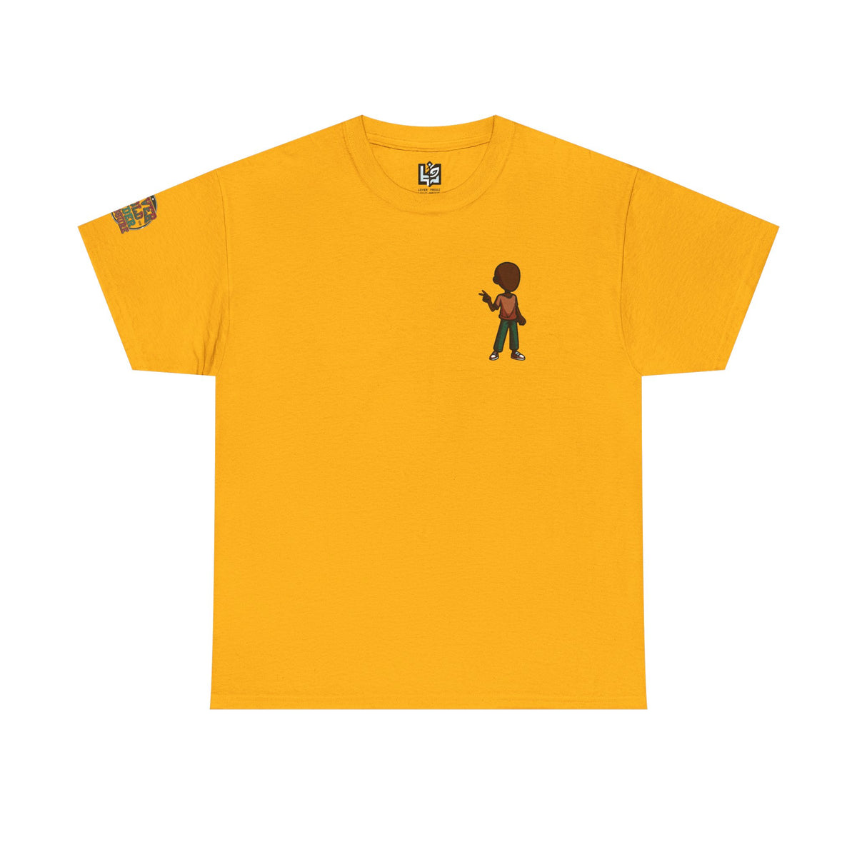 Mini Guitarist Tee — Cute Retro Kid Playing Guitar Graphic T-Shirt