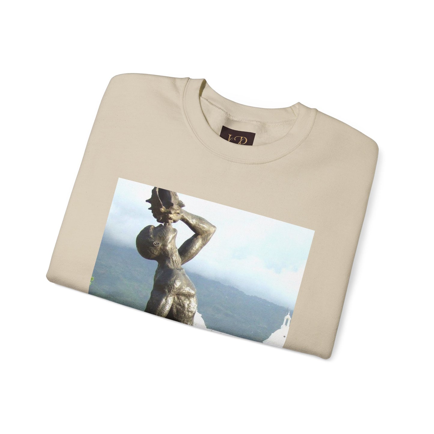 Artistic Unisex Crewneck Sweatshirt with Statue Design