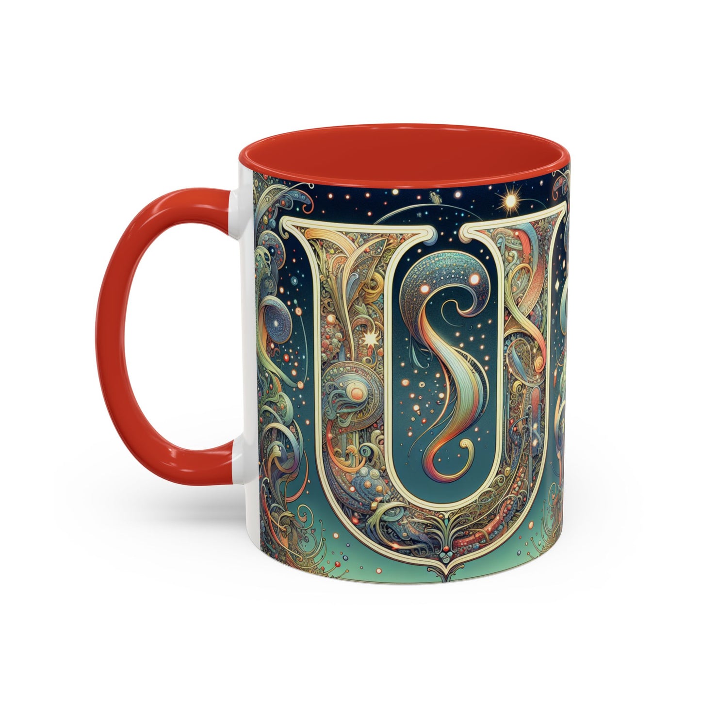 Cosmic Art Accent Coffee Mug - Unique Colorful Design for Coffee Lovers