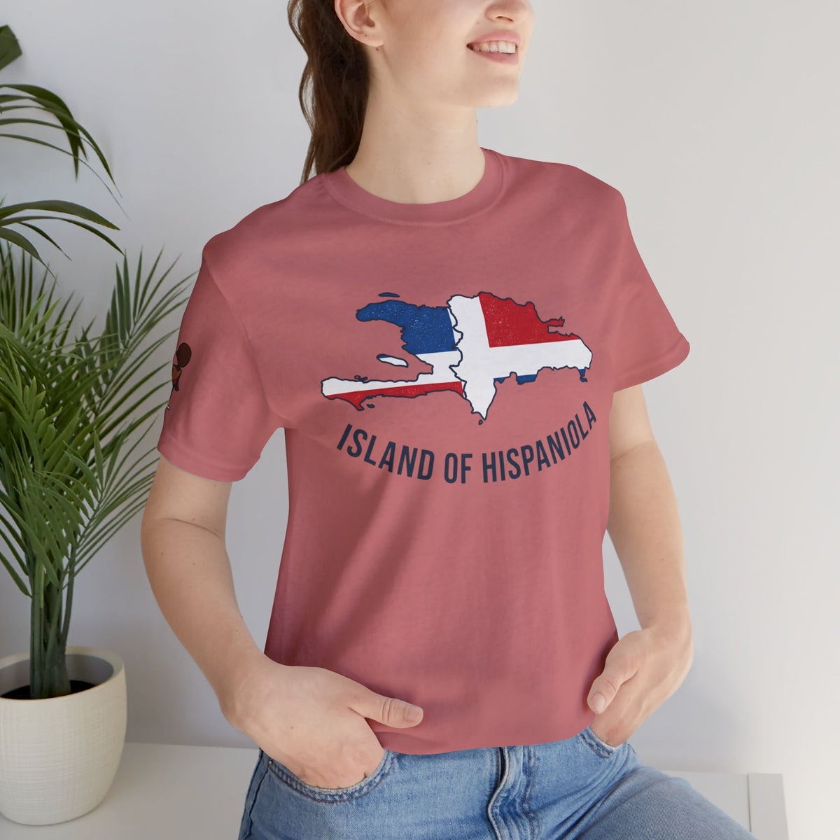 Island of Hispaniola Map T-Shirt