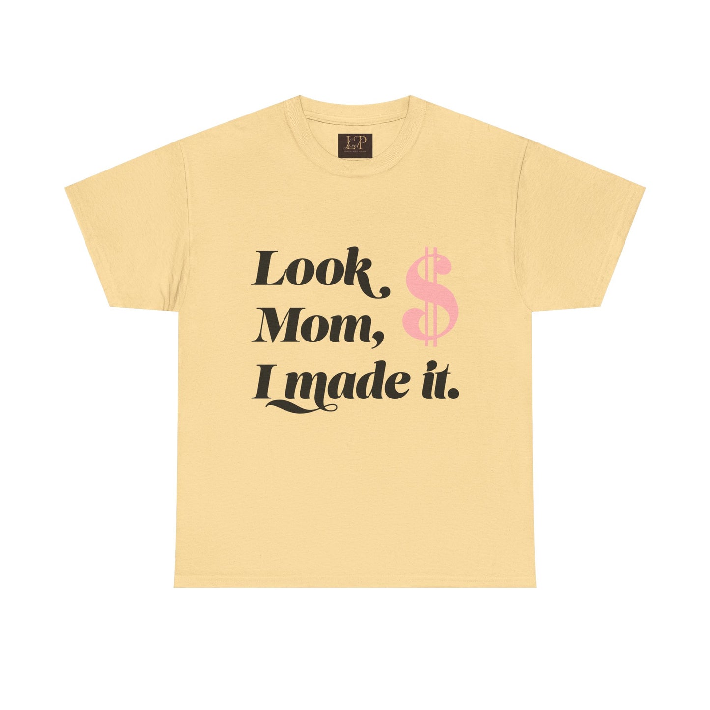 Look Mom, I Made It! Unisex Heavy Cotton Tee - Fun and Motivational Graphic T-Shirt for Celebrations