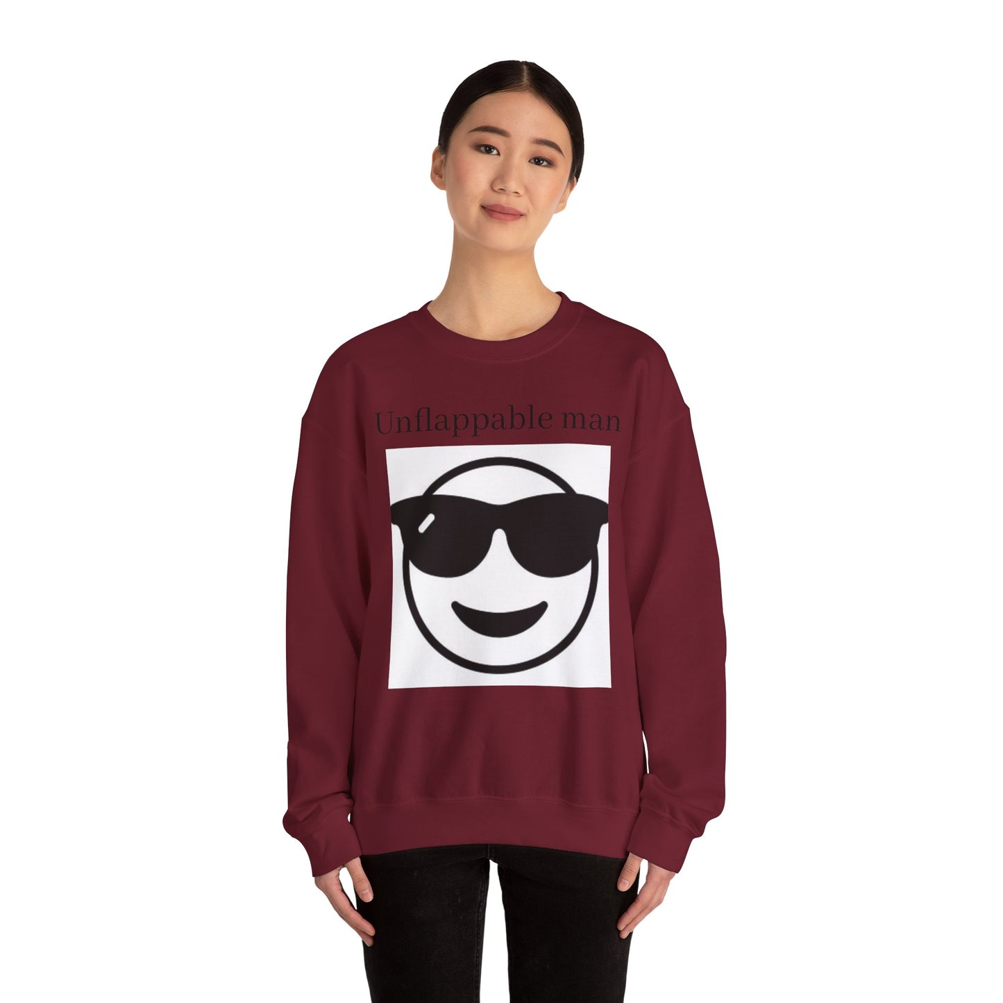 Unflappable Man Crewneck Sweatshirt - Cool & Comfortable Apparel