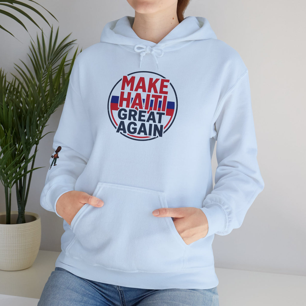 Hoodie - "Make Haiti Great Again" Political Solidarity Pullover