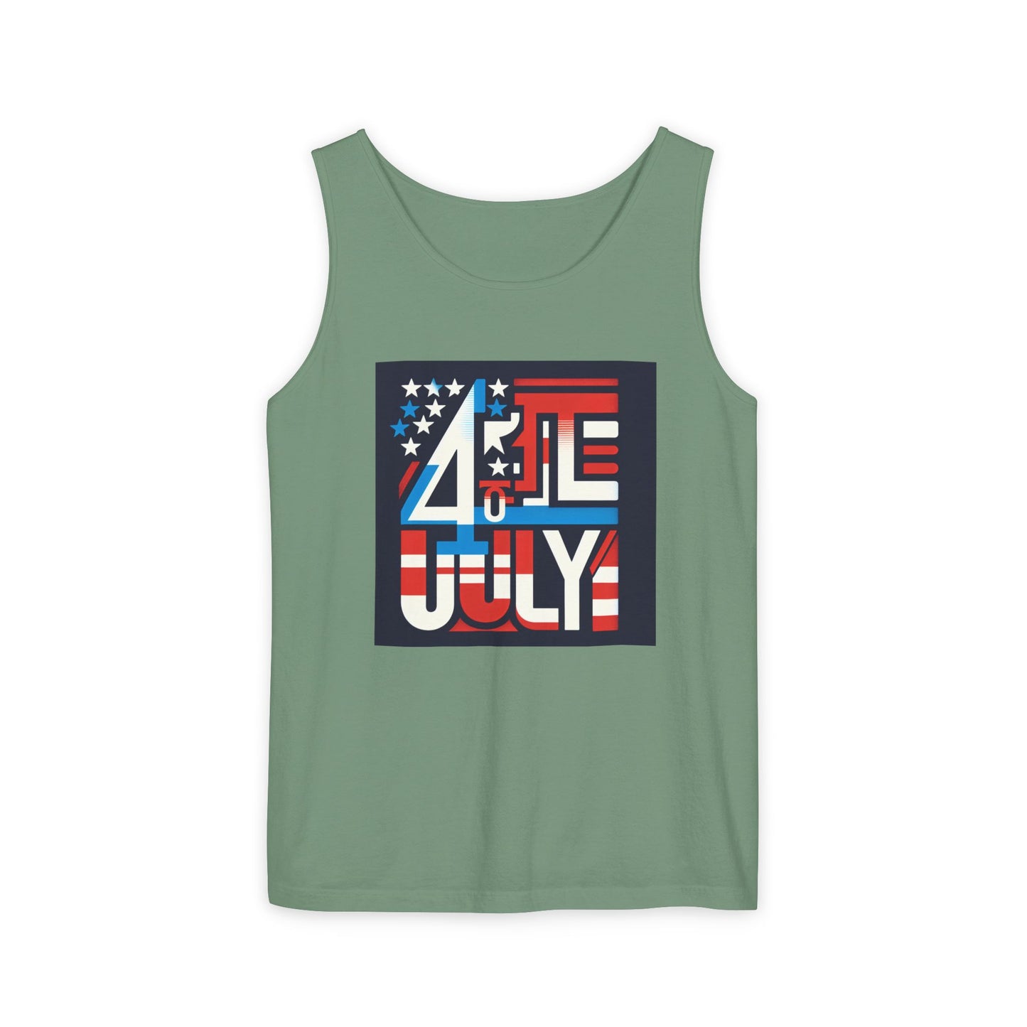 Patriotic Fourth of July Tank Top, American Flag Tee, Summer Celebration Apparel, Unisex Graphic Shirt, USA Independence Day Outfit
