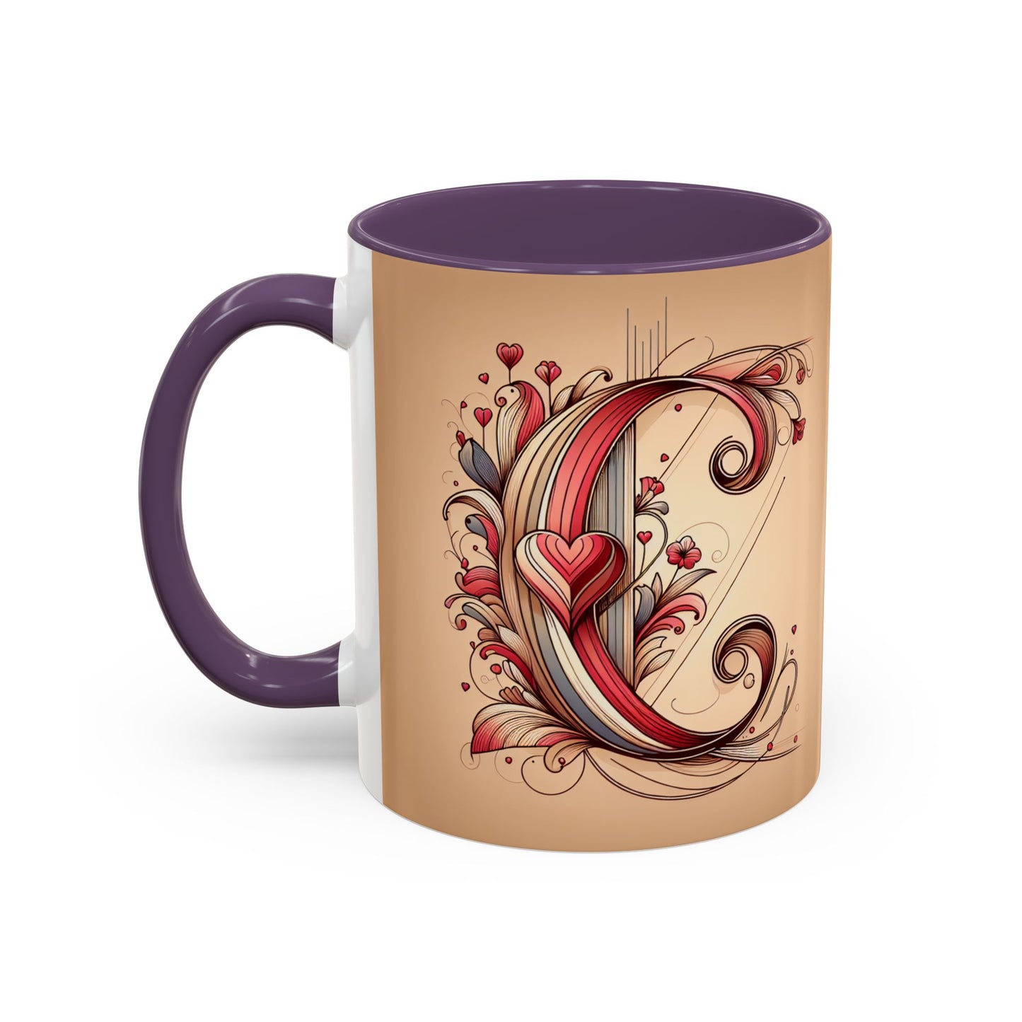 Whimsical Heart Accent Coffee Mug - Perfect for Gifts and Home Decor