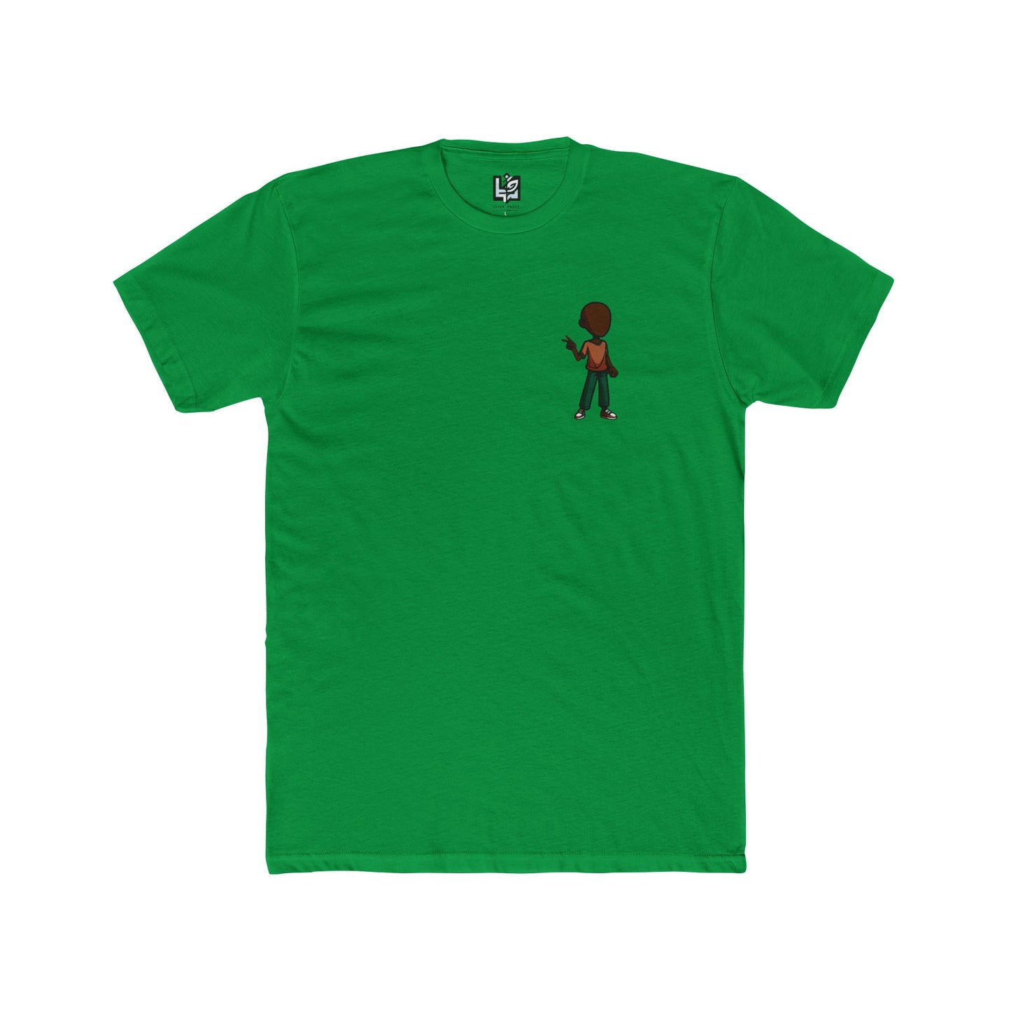 Minimalist Basketball Player Graphic Tee — Small Center Chest Design