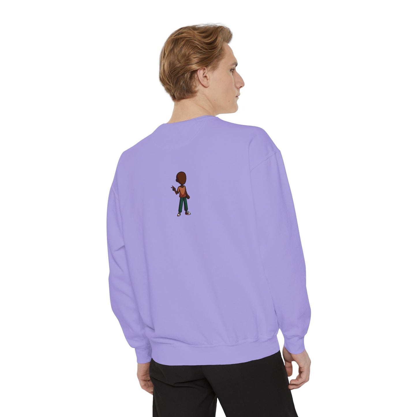 The Unflappable Man Sweatshirt — Retro Badge Graphic Crewneck