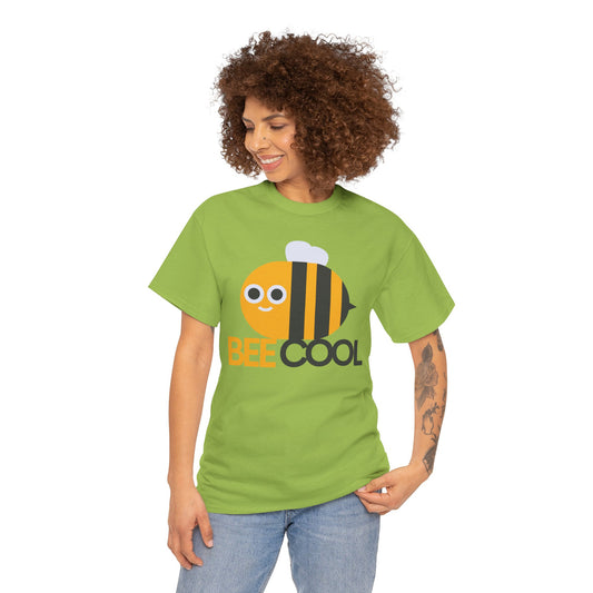 Bee Cool Unisex Heavy Cotton Tee - Fun and Quirky Graphic Shirt