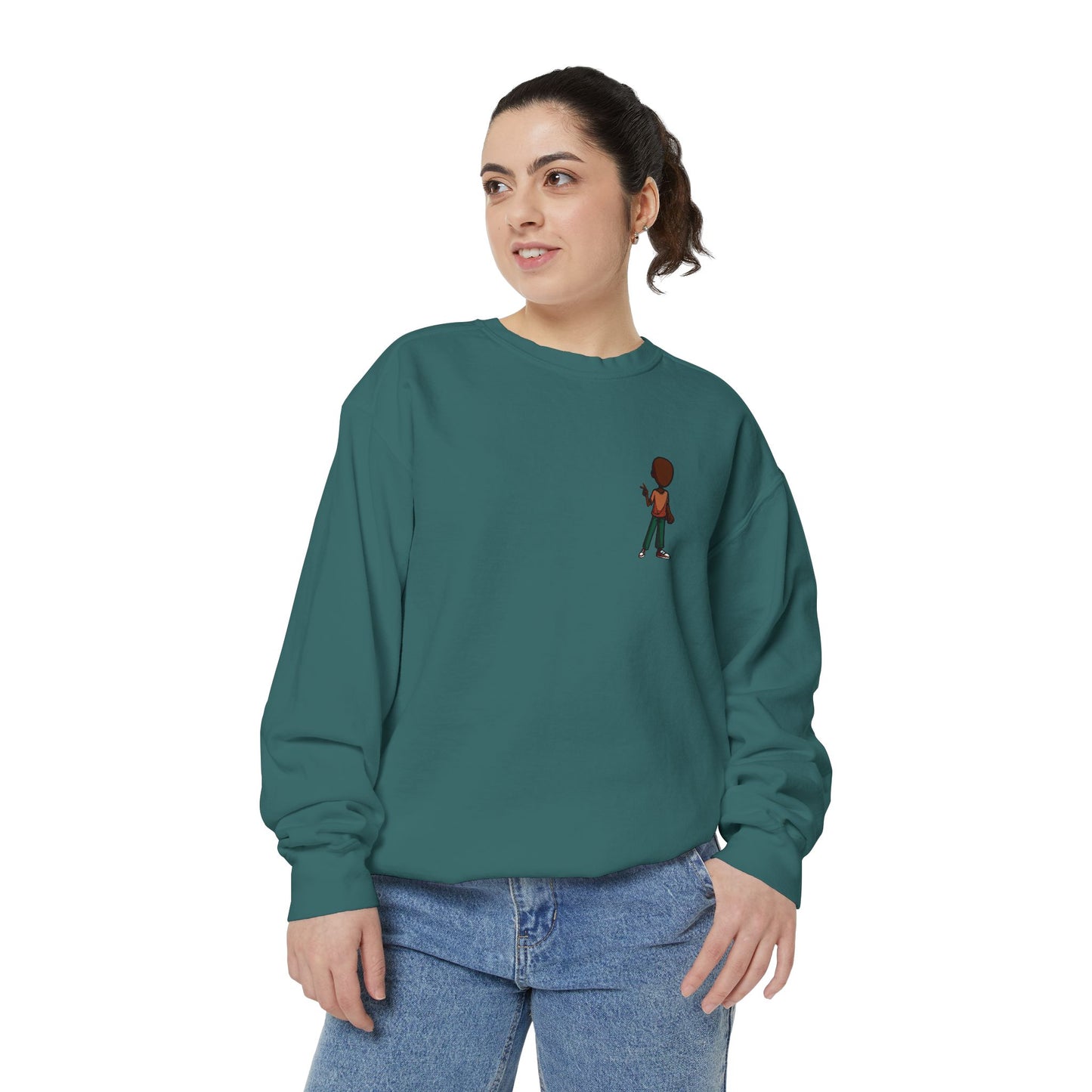 Retro Pixel Boy Graphic Sweatshirt