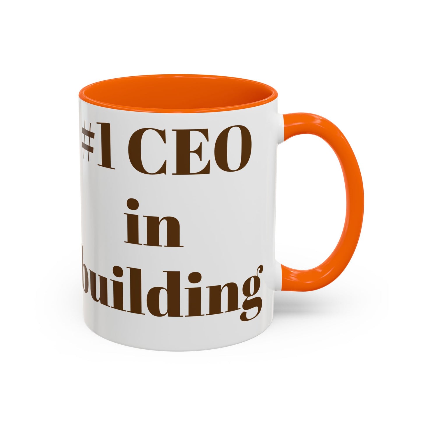 #1 CEO in Building Accent Coffee Mug - 11 & 15oz - Perfect Gift for Business Leaders