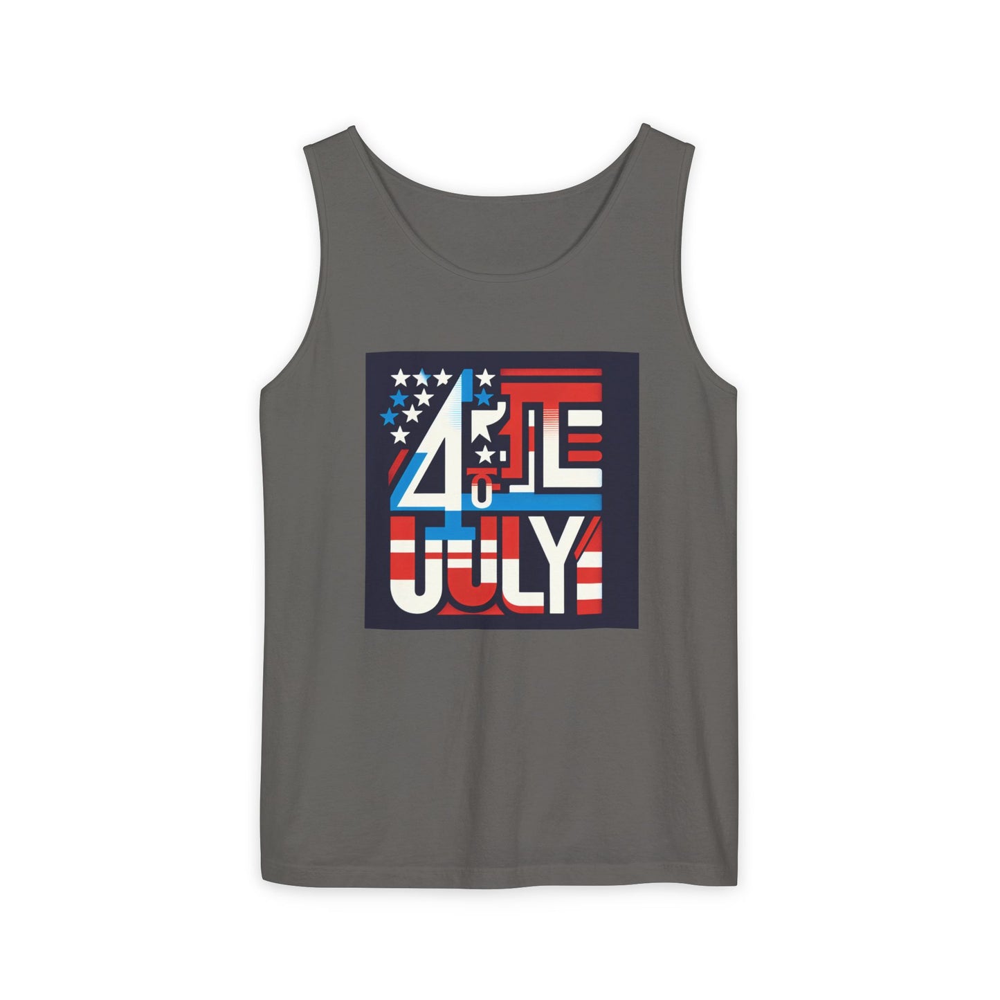 Patriotic Fourth of July Tank Top, American Flag Tee, Summer Celebration Apparel, Unisex Graphic Shirt, USA Independence Day Outfit