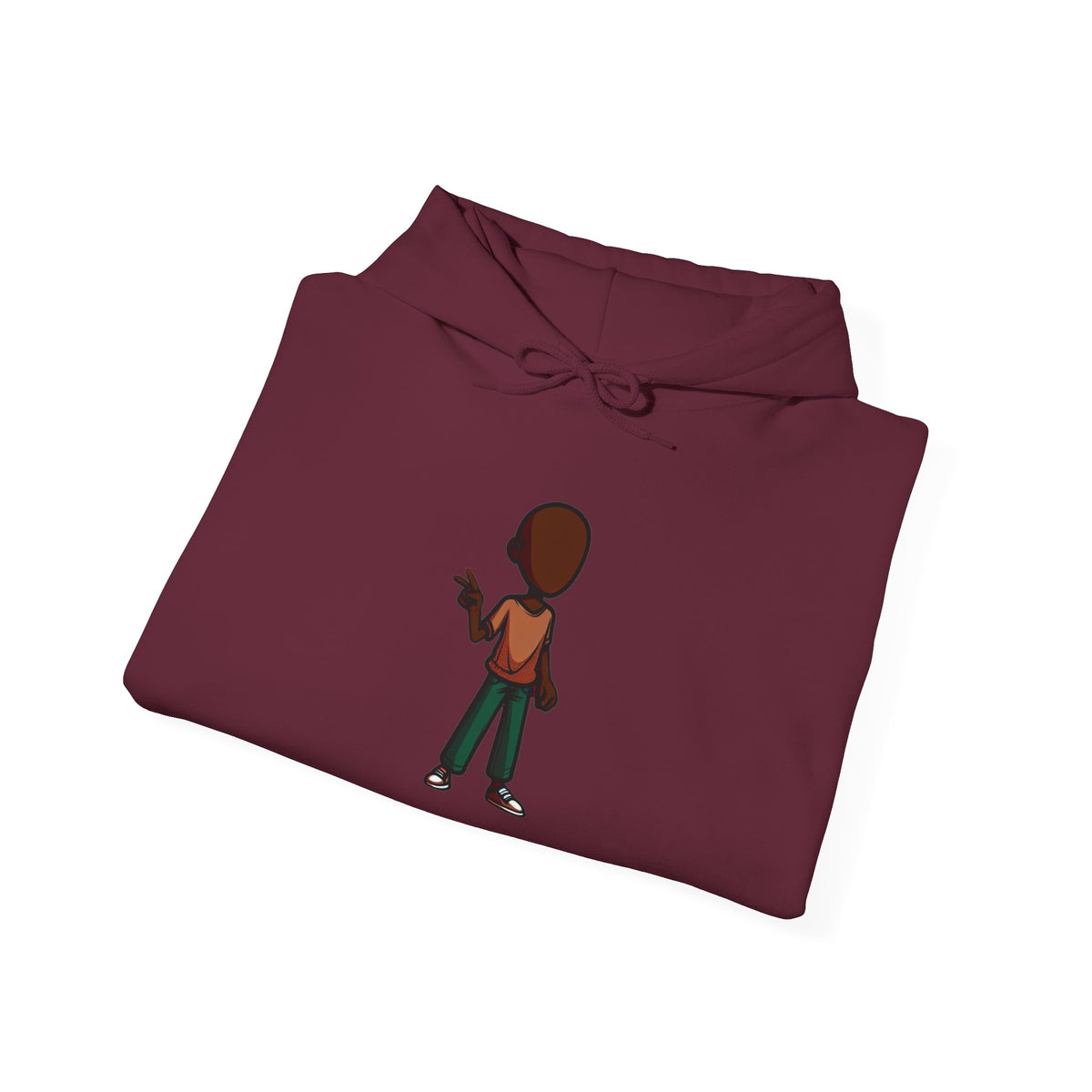 Make Haiti The Pearl of the Antilles Again Hoodie — Cartoon Figure Back Print