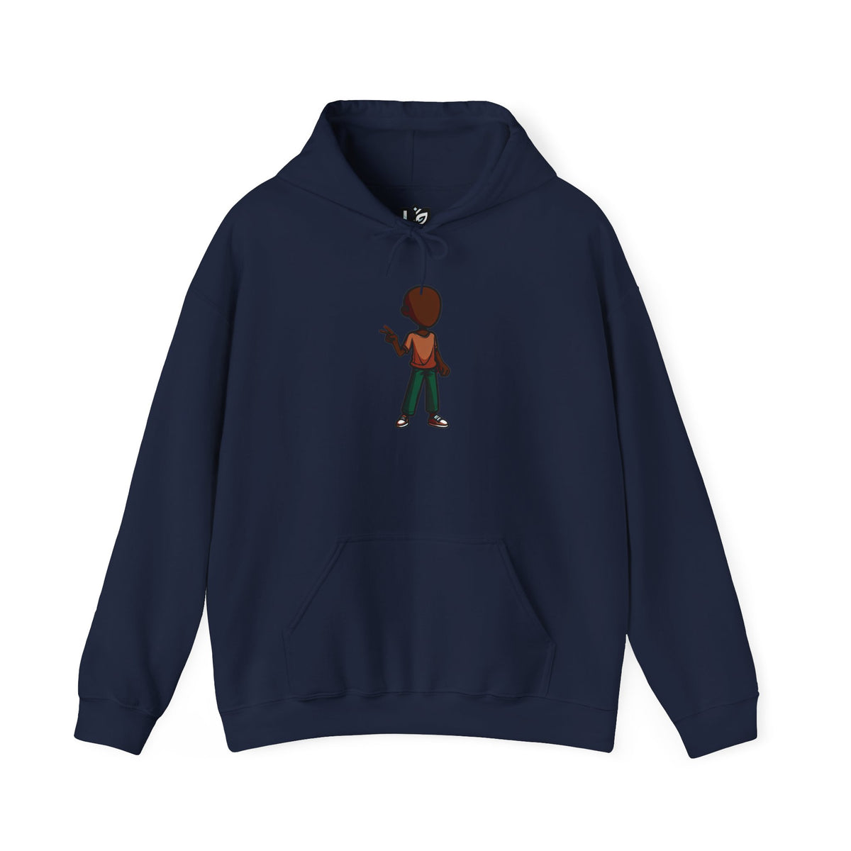 Make Haiti The Pearl of the Antilles Again Hoodie — Cartoon Figure Back Print