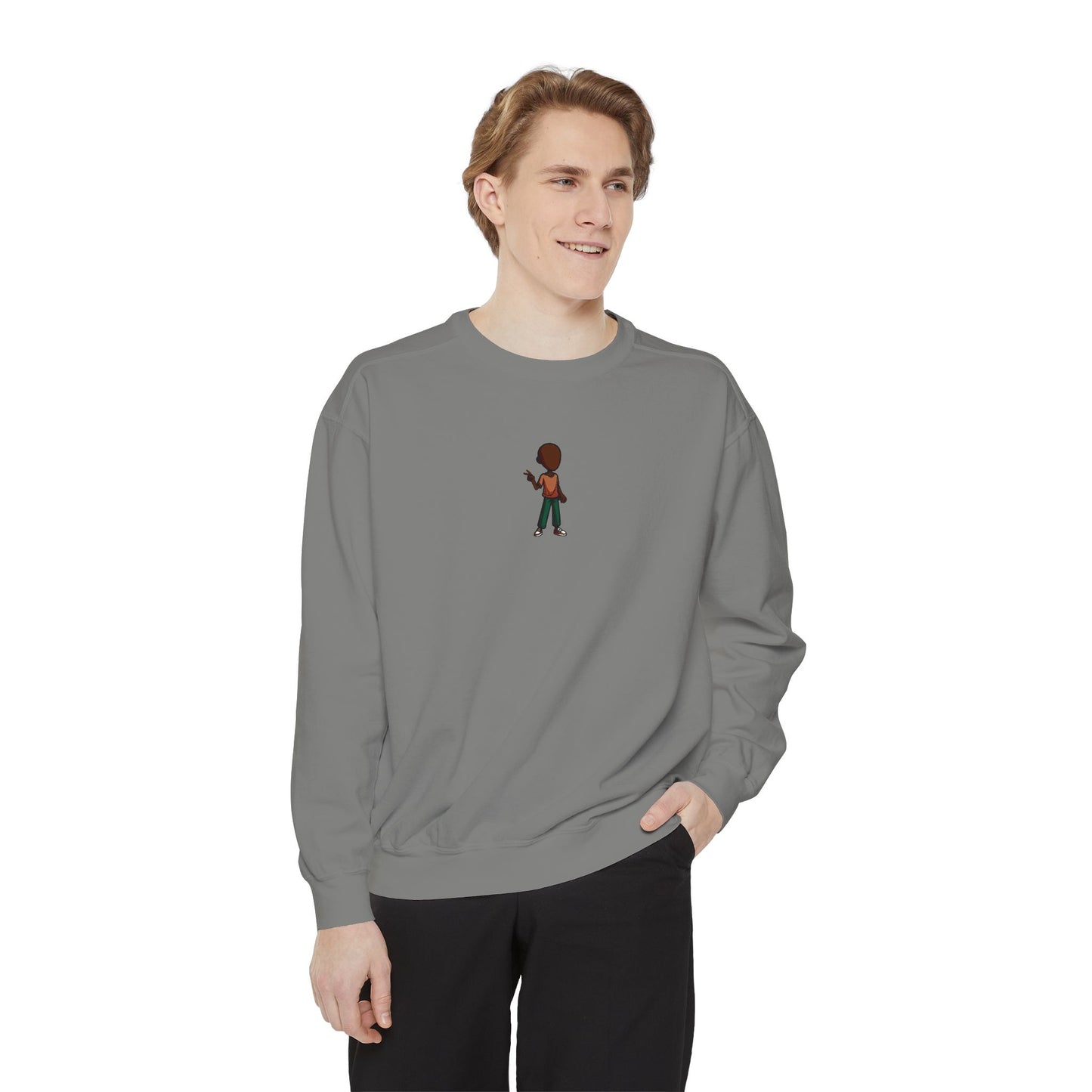 Sweatshirt — Little Guitarist Illustration Crewneck