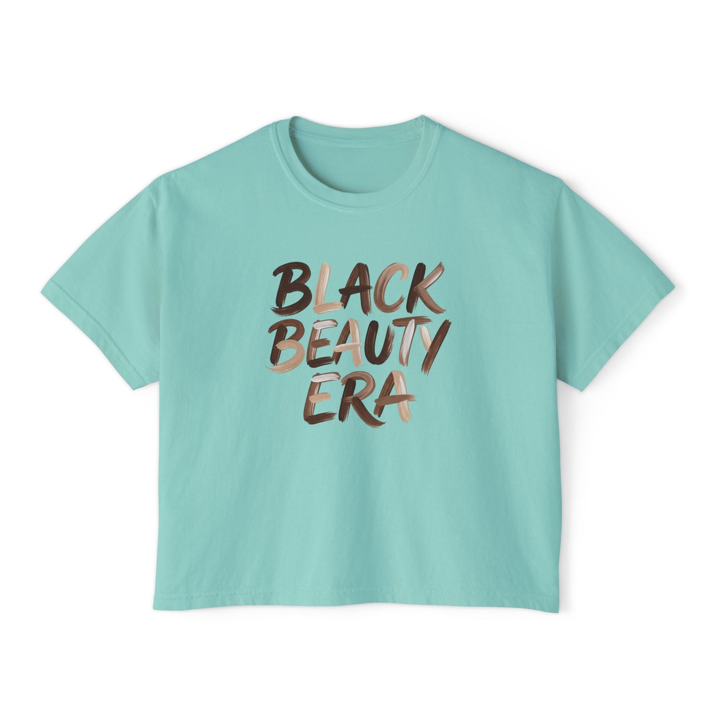 Black Beauty Era Boxy Tee — Women's Empowerment Graphic Shirt
