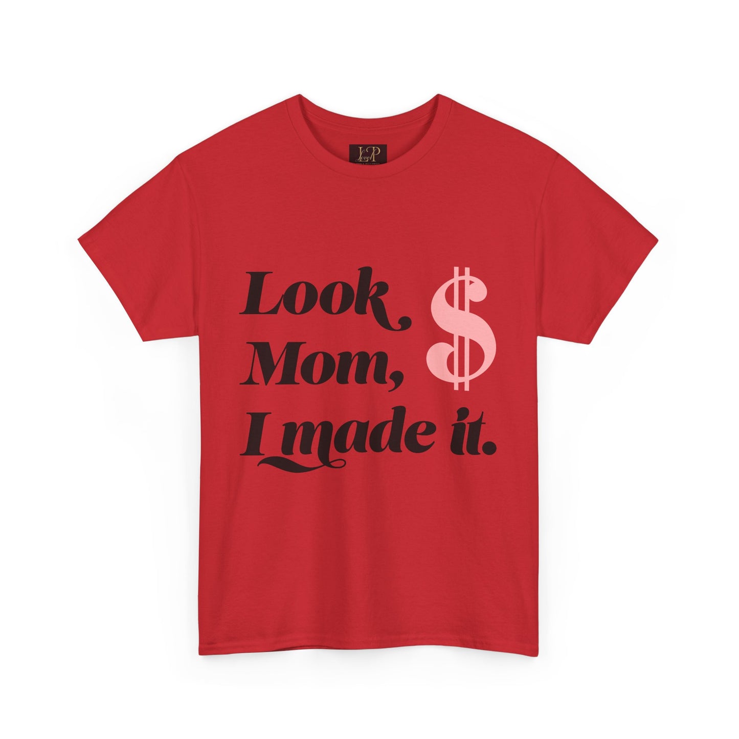 Look Mom, I Made It! Unisex Heavy Cotton Tee - Fun and Motivational Graphic T-Shirt for Celebrations