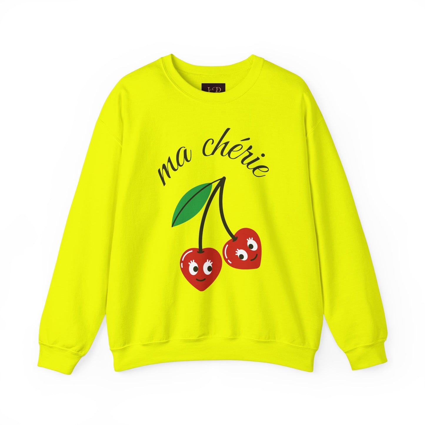 Cute Cherry Graphic Crewneck Sweatshirt - 'ma chérie'