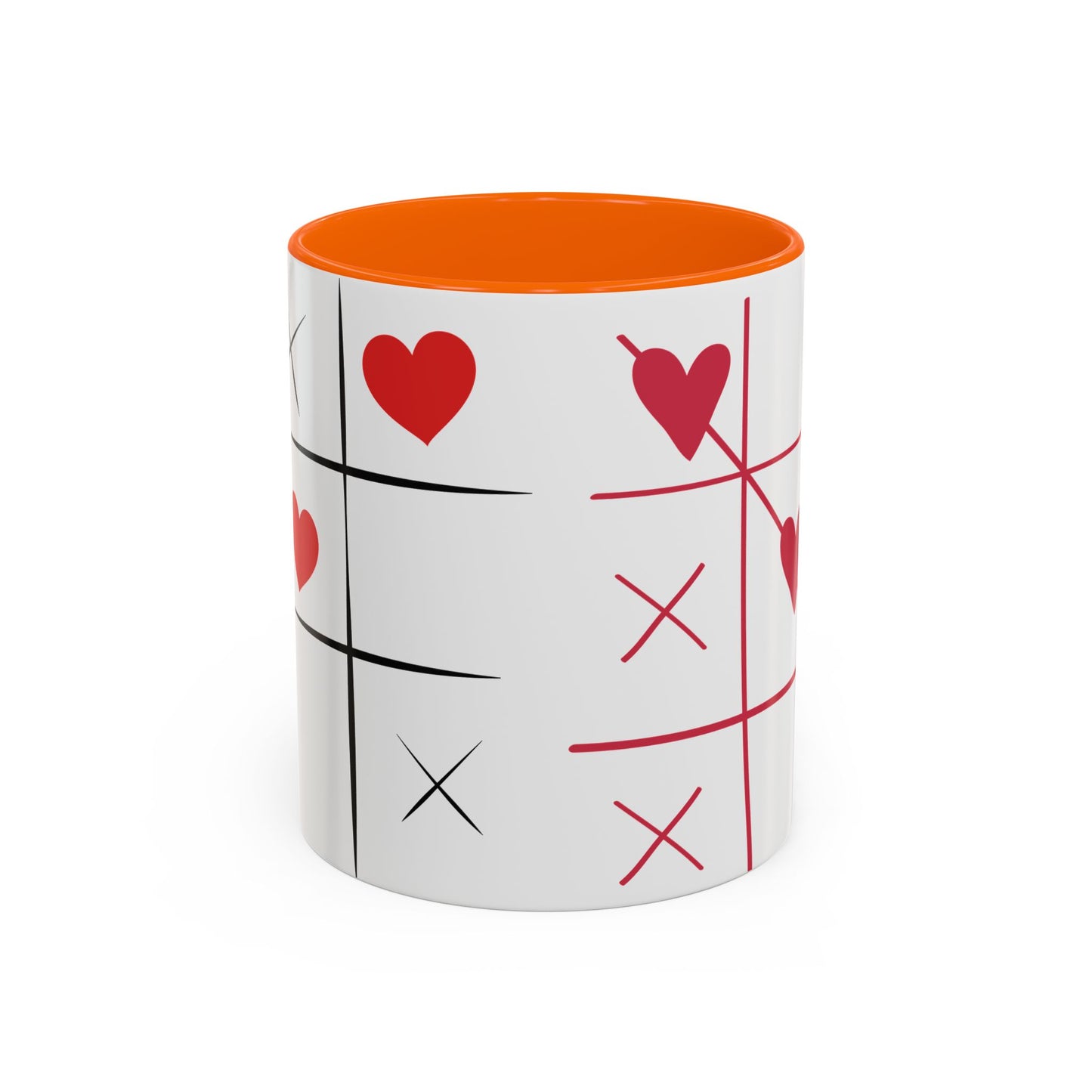Love Tic Tac Toe Coffee Mug - Perfect for Valentine's Day and Romantic Moments