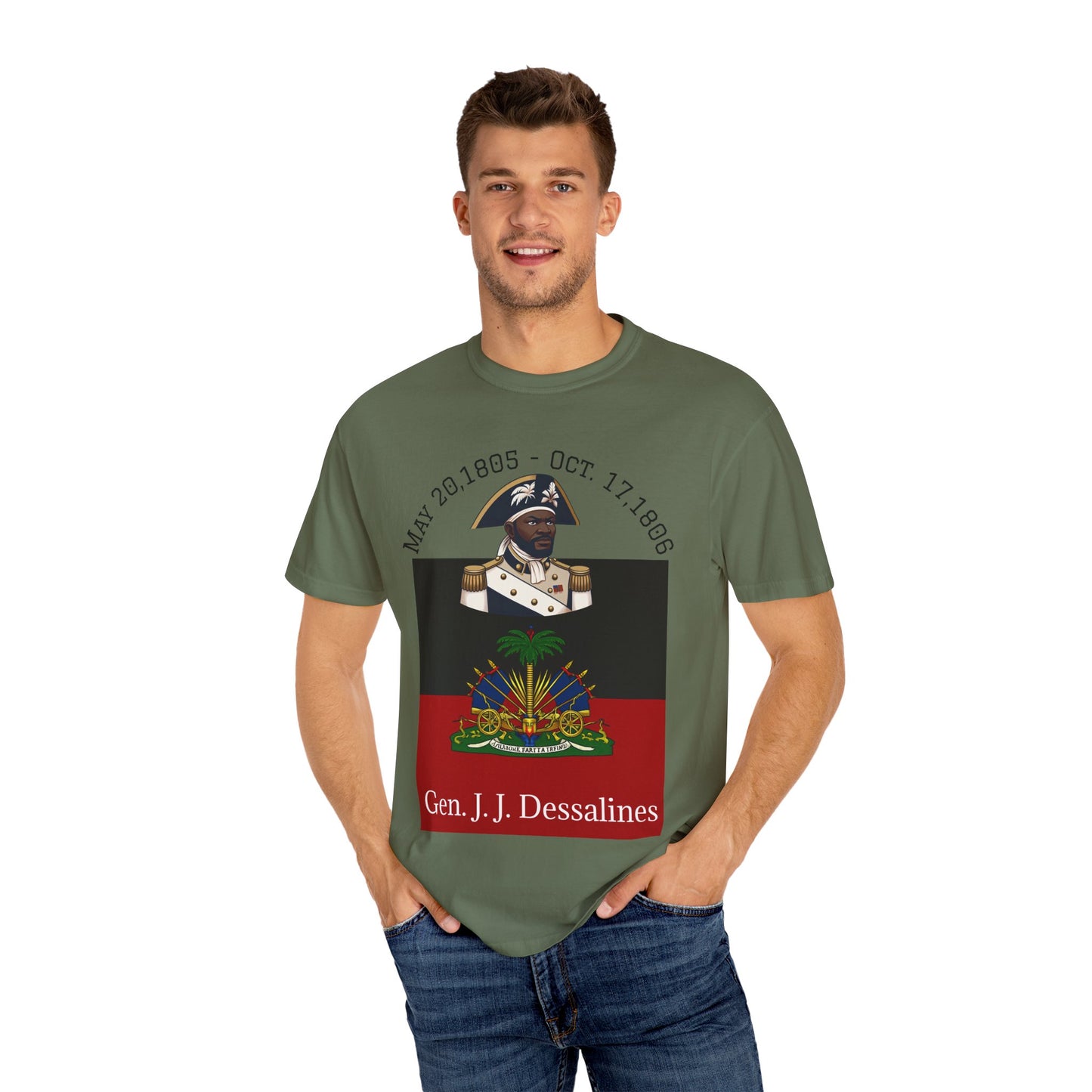 Gen. J.J. Dessalines T-Shirt, Historical Figure Tee, Haitian Revolution Apparel, Unisex Cotton Tee, Gift for History Buffs, Casual [...]
