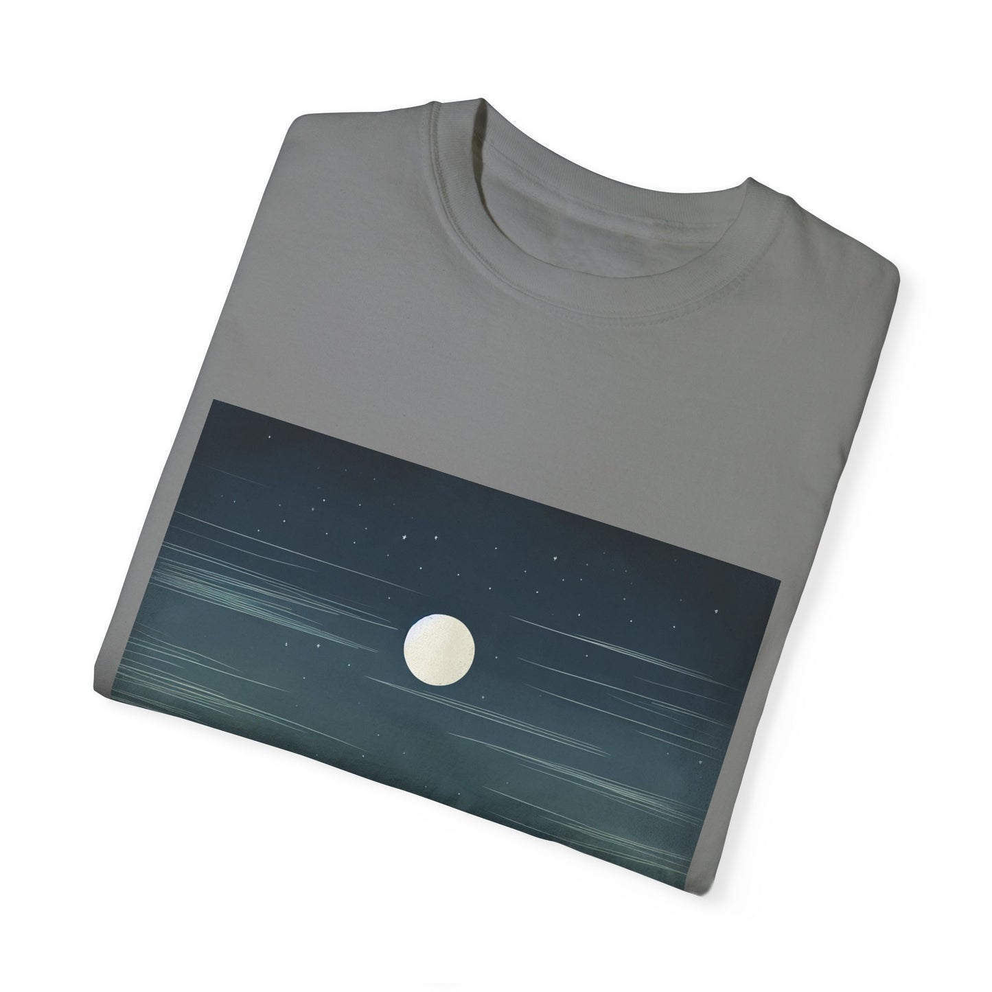 Moonlit Mountains Unisex Garment-Dyed T-shirt | Nature-Inspired Style for Adventurers