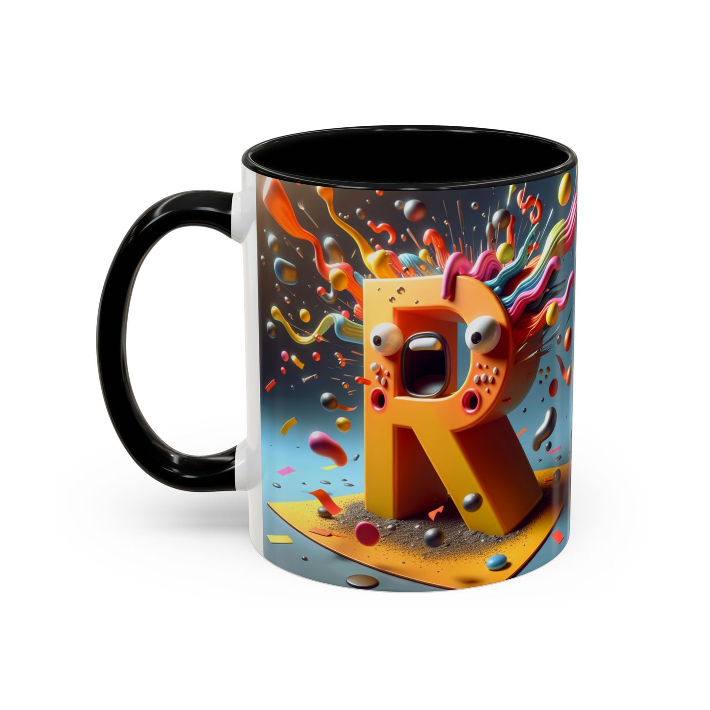 Colorful Artistic Accent Coffee Mug - 11oz & 15oz - Perfect for Creative Souls & Gift Giving