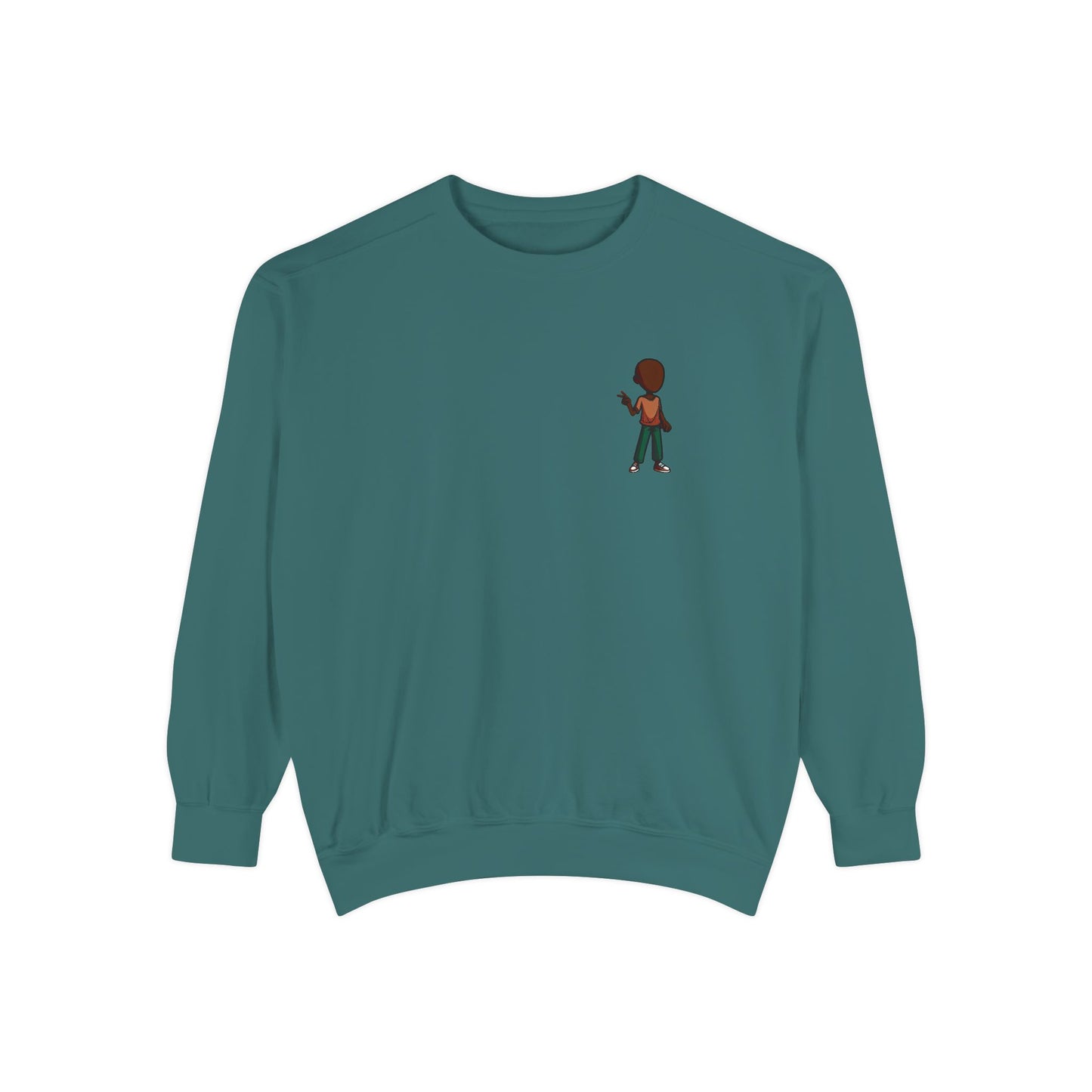 Retro Pixel Boy Graphic Sweatshirt
