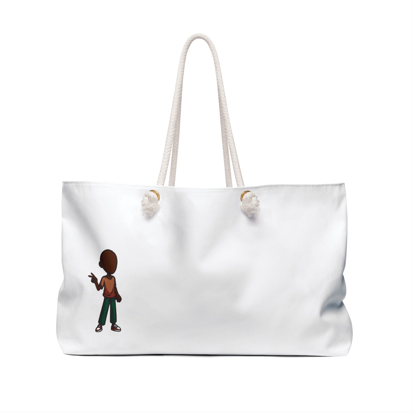 Minimalist Character Weekender Bag — Casual Travel Tote