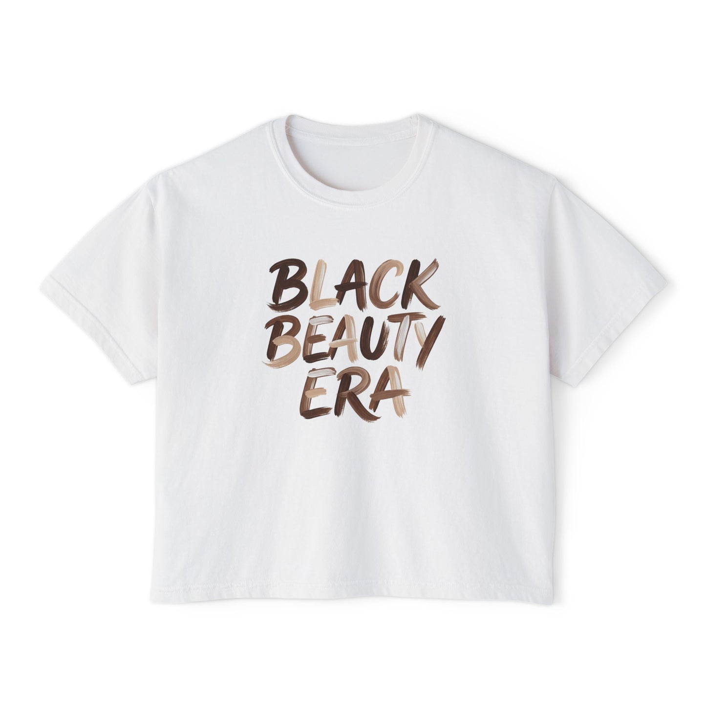Black Beauty Era Boxy Tee — Women's Empowerment Graphic Shirt