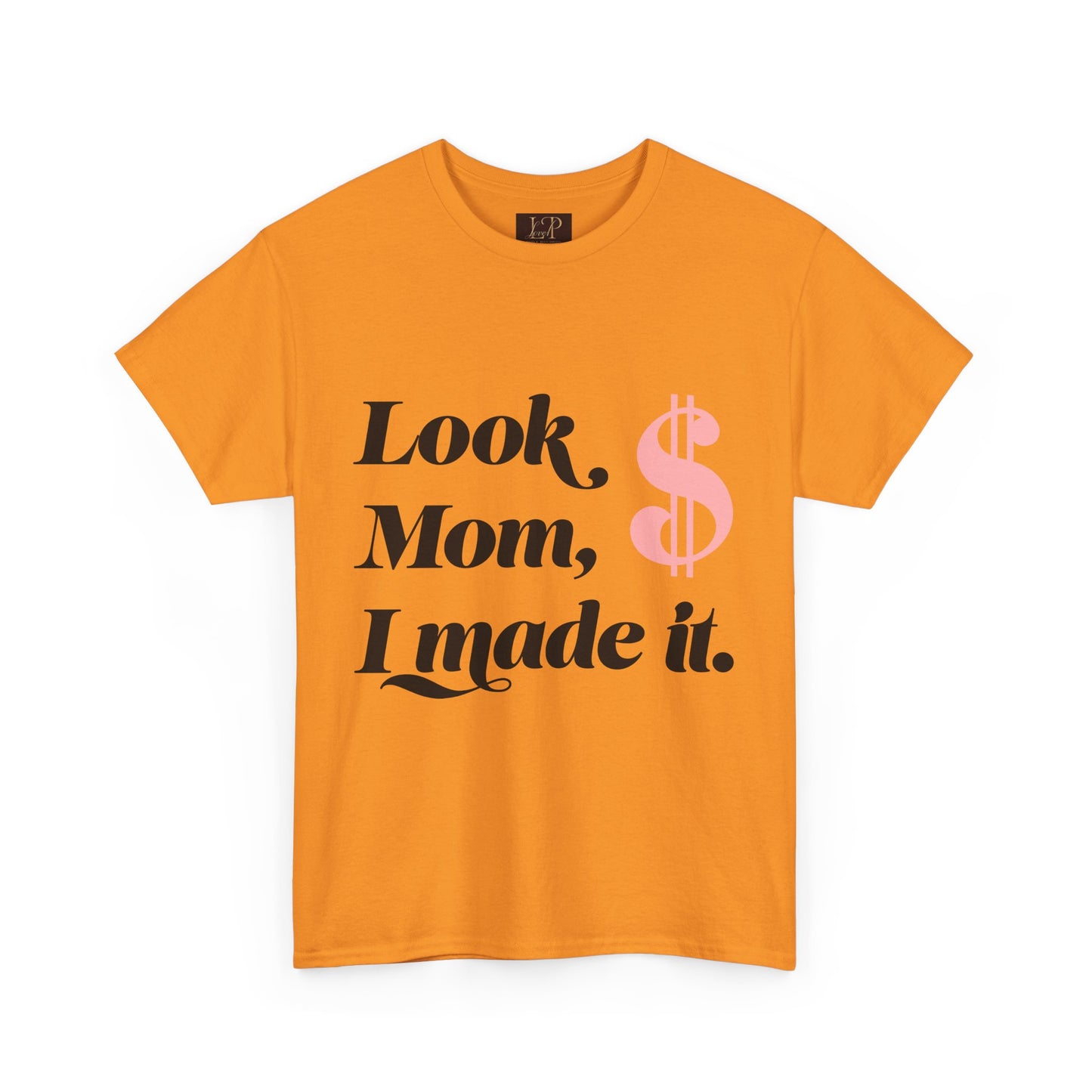 Look Mom, I Made It! Unisex Heavy Cotton Tee - Fun and Motivational Graphic T-Shirt for Celebrations