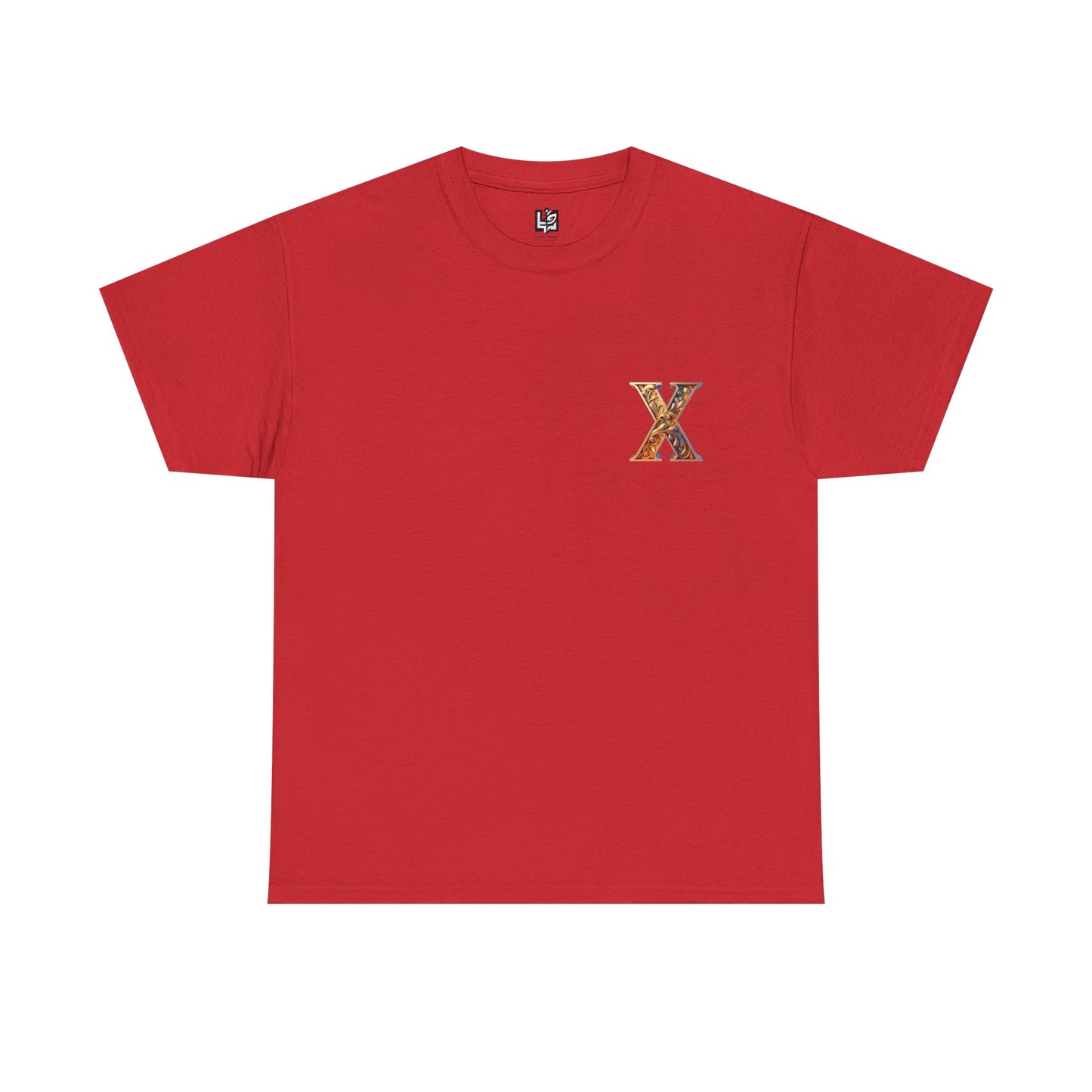Unisex Heavy Cotton Tee - Stylish 'X' Graphic Shirt for Everyday Wear