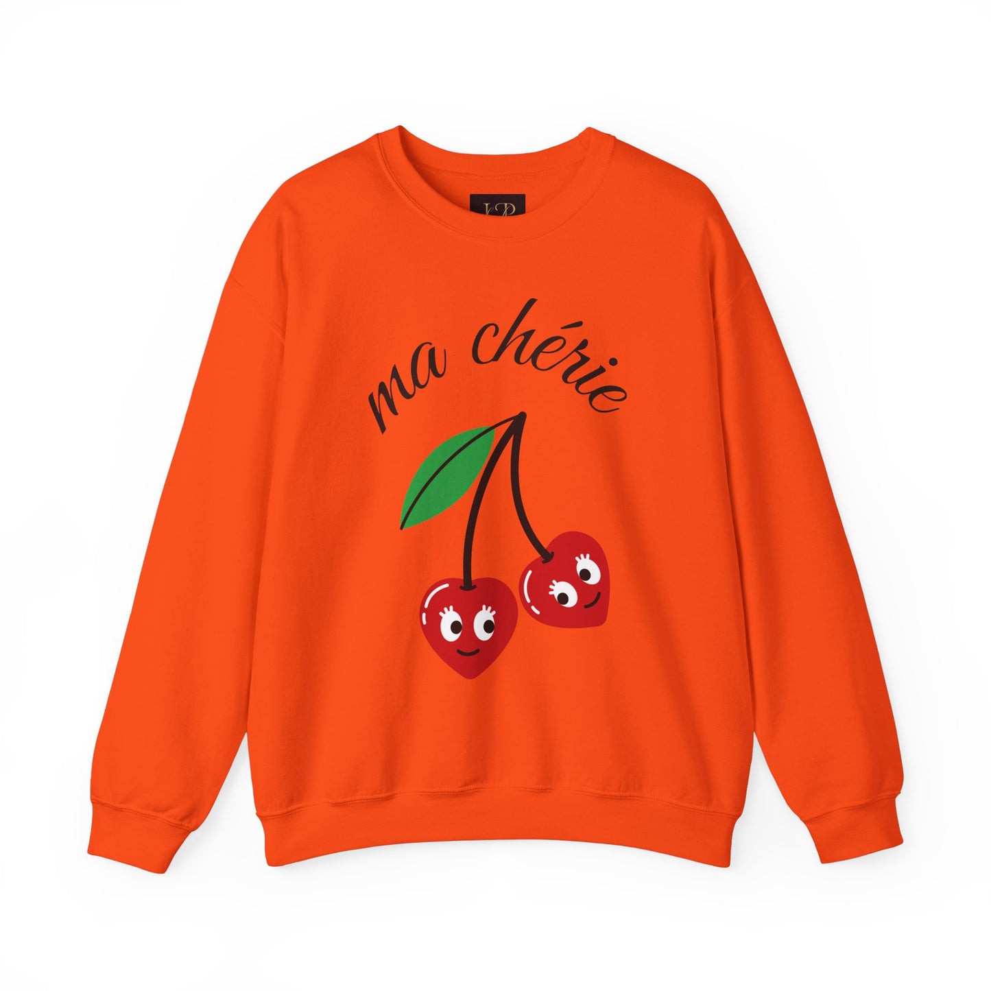 Cute Cherry Graphic Crewneck Sweatshirt - 'ma chérie'