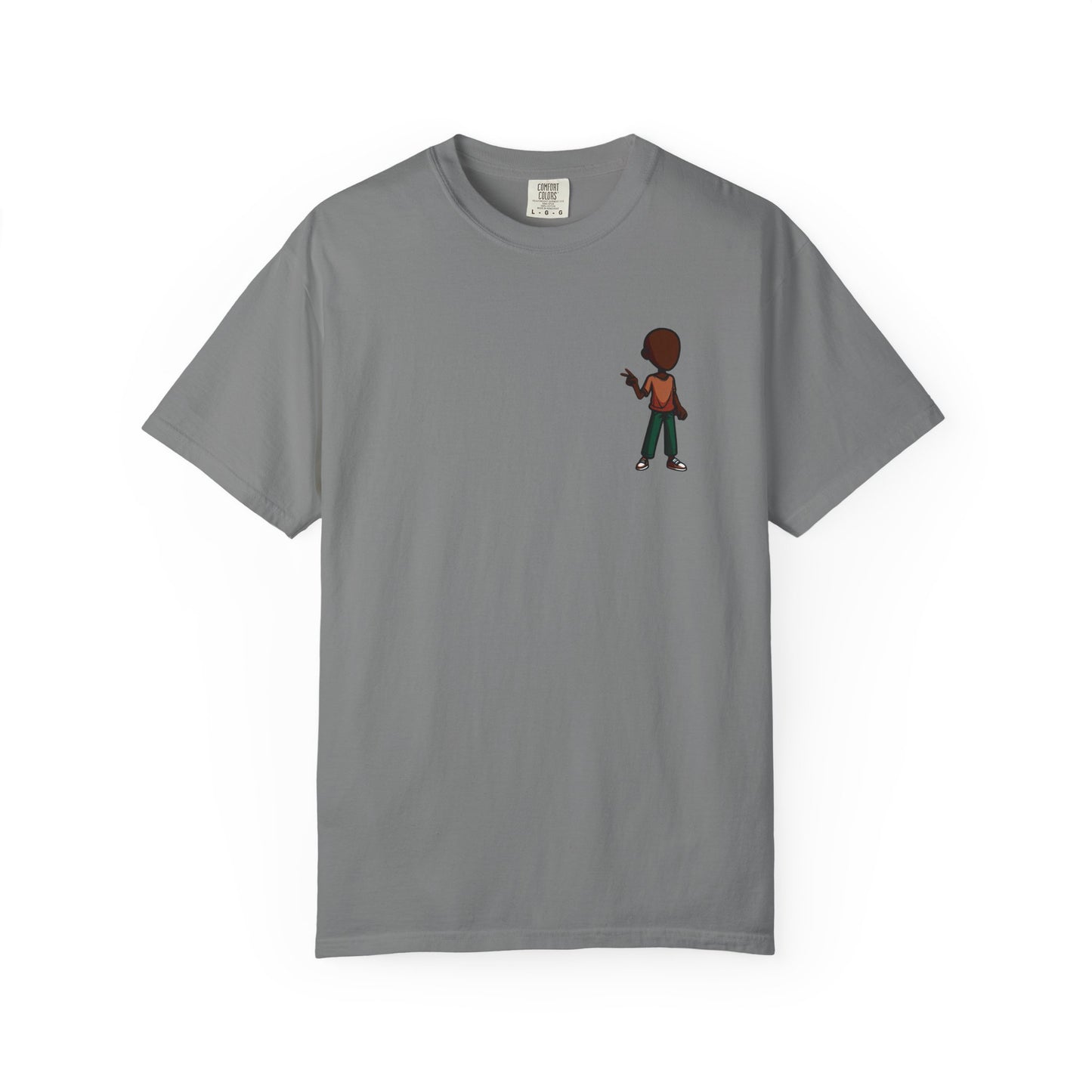 Minimalist Little Boy Graphic T-Shirt — Small Chest Illustration, Casual Kids/Youth Tee