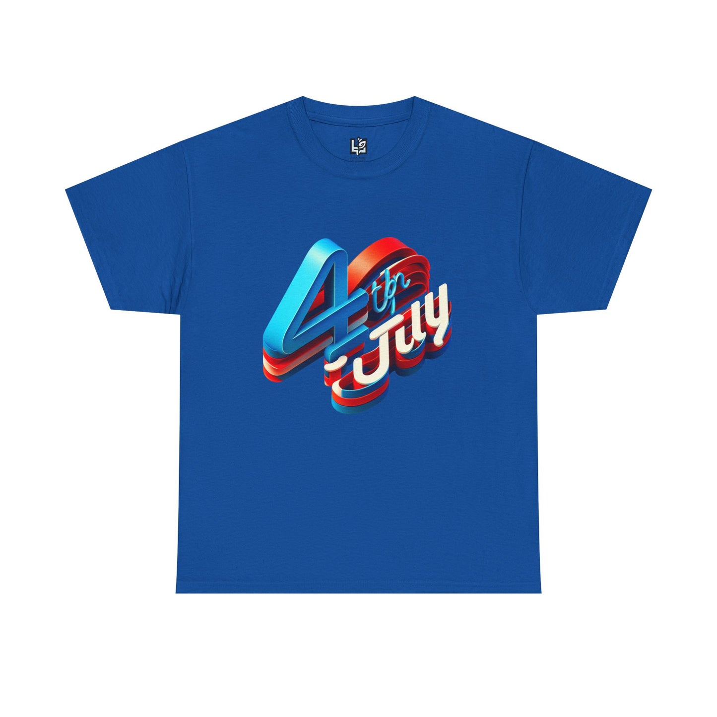 4th of July Unisex Heavy Cotton Tee, Patriotic Shirt, Independence Day Apparel, Summer Event T-Shirt, Casual Graphic Tee