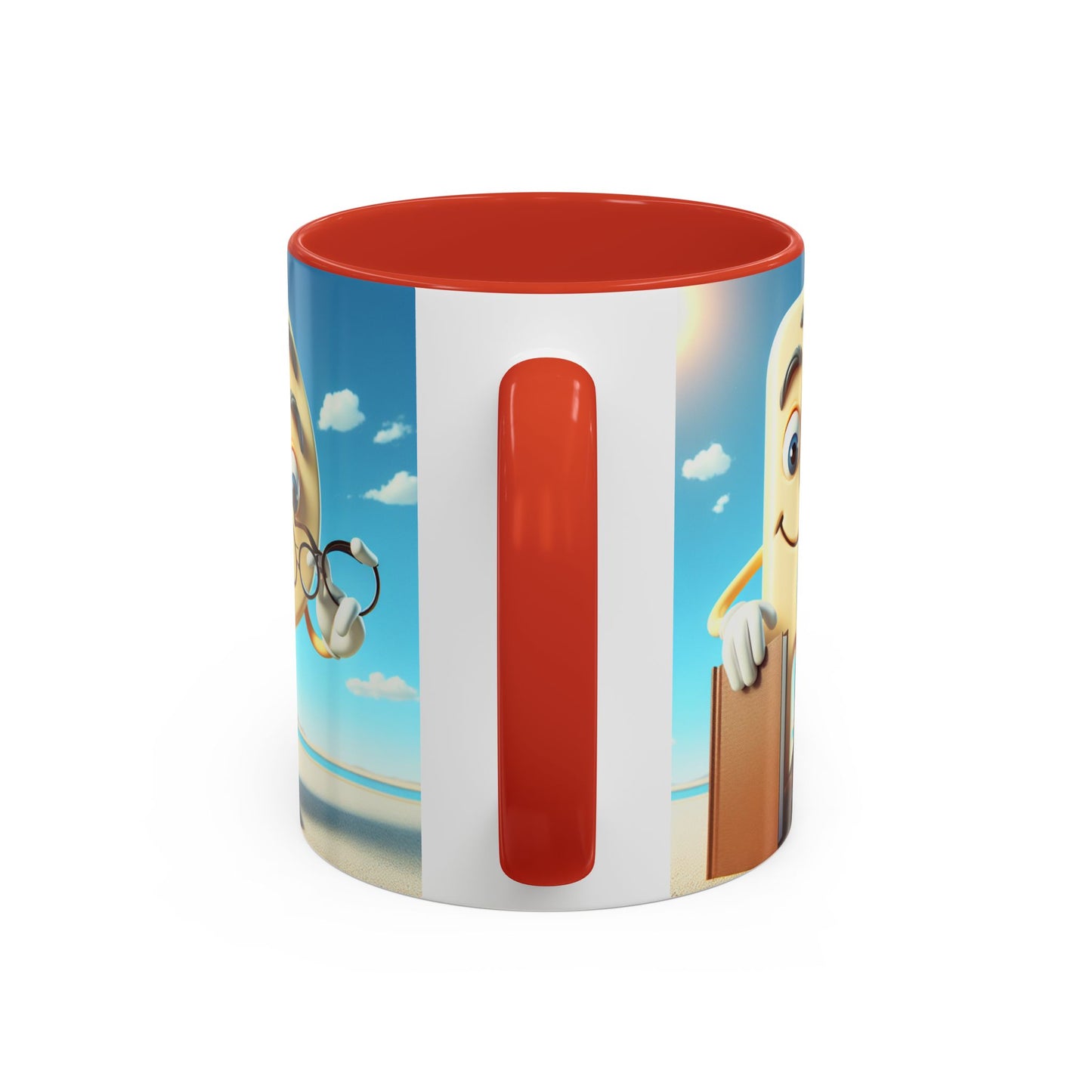 Cheerful Cartoon Character Accent Coffee Mug - Perfect for Gift Giving