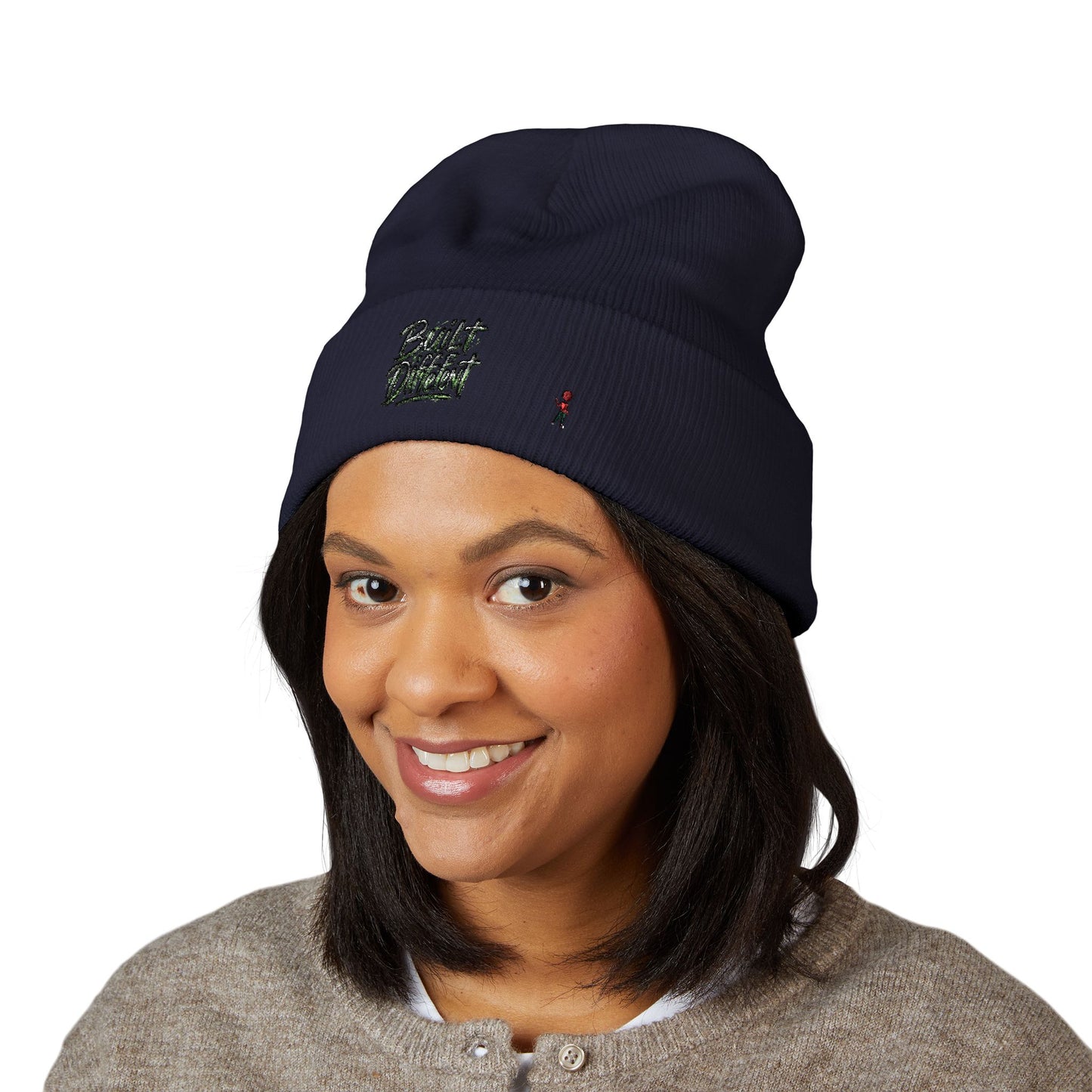 Embroidered 'Plant Daddy' Cuffed Beanie — Cozy Garden Lover Knit Hat