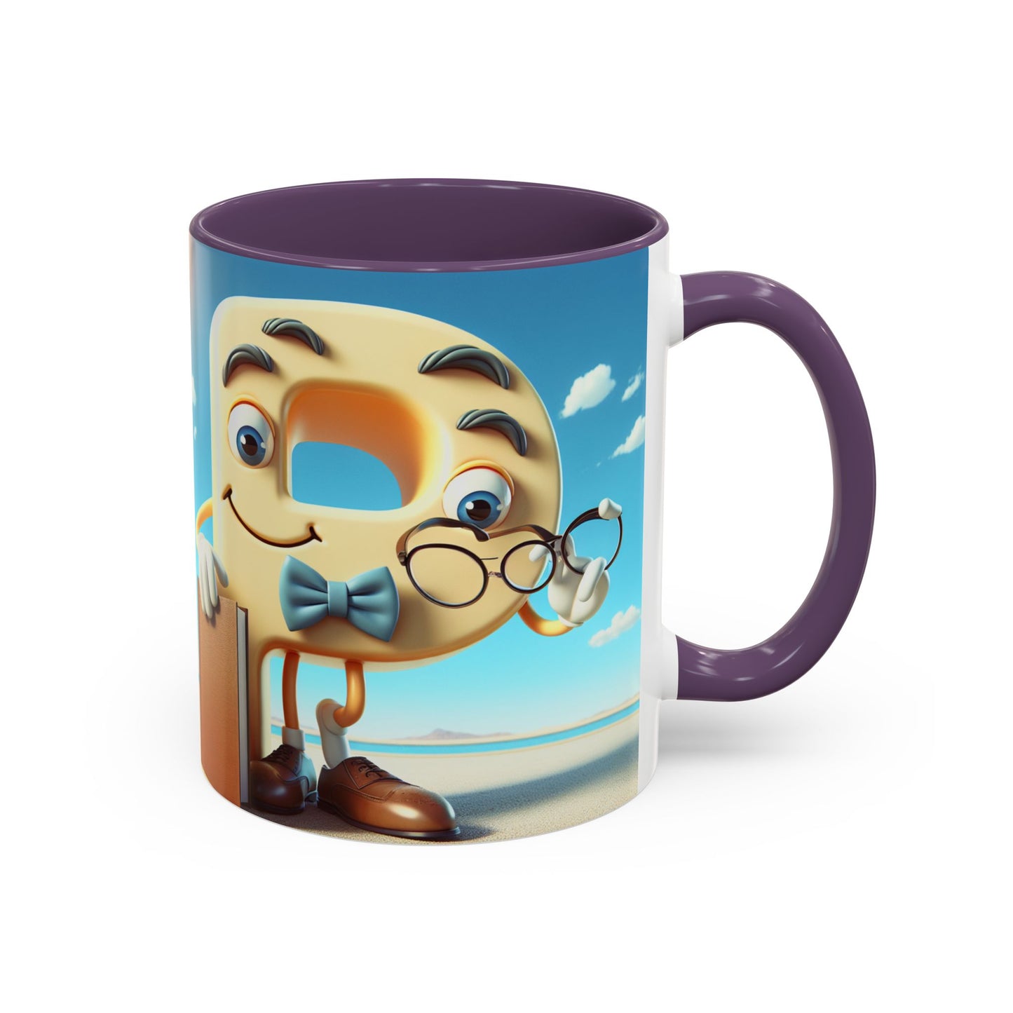 Cheerful Cartoon Character Accent Coffee Mug - Perfect for Gift Giving