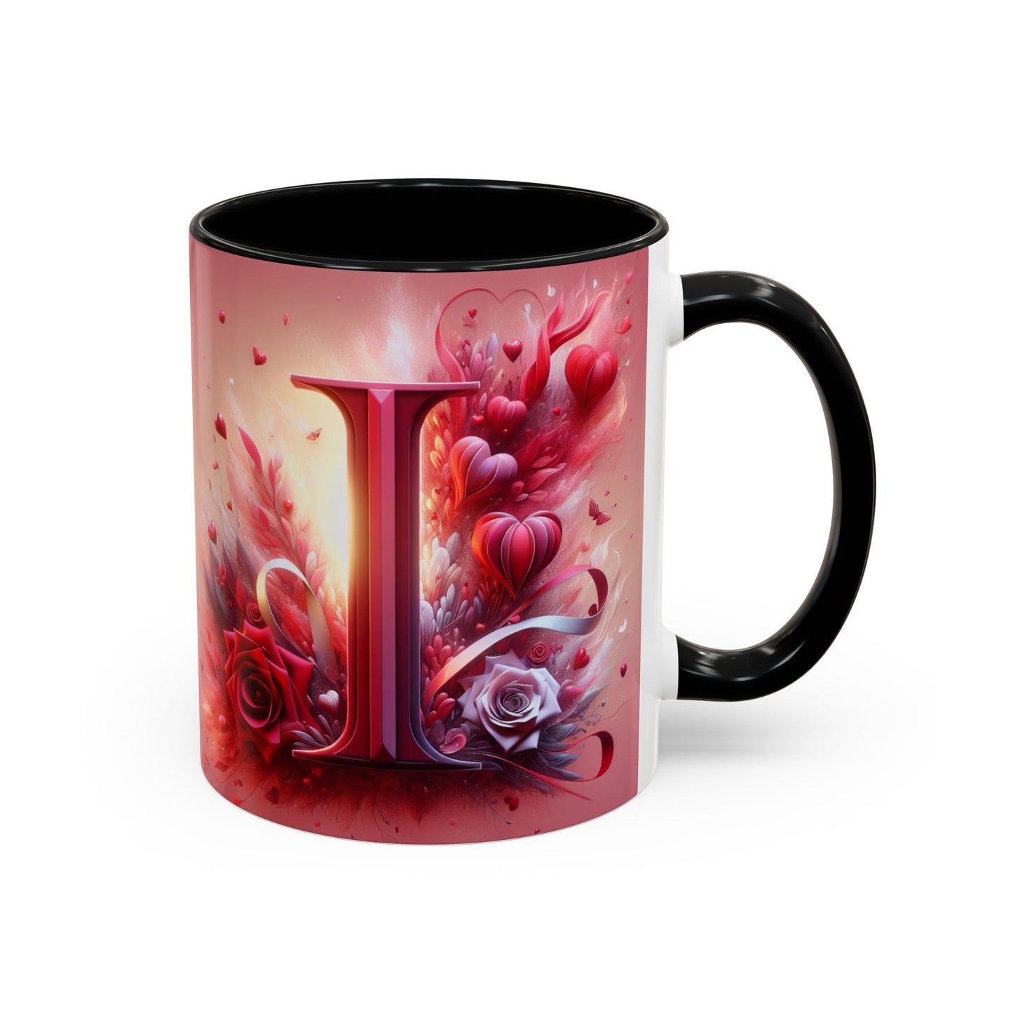 Romantic Floral Accent Coffee Mug - Perfect Gift for Valentine's Day