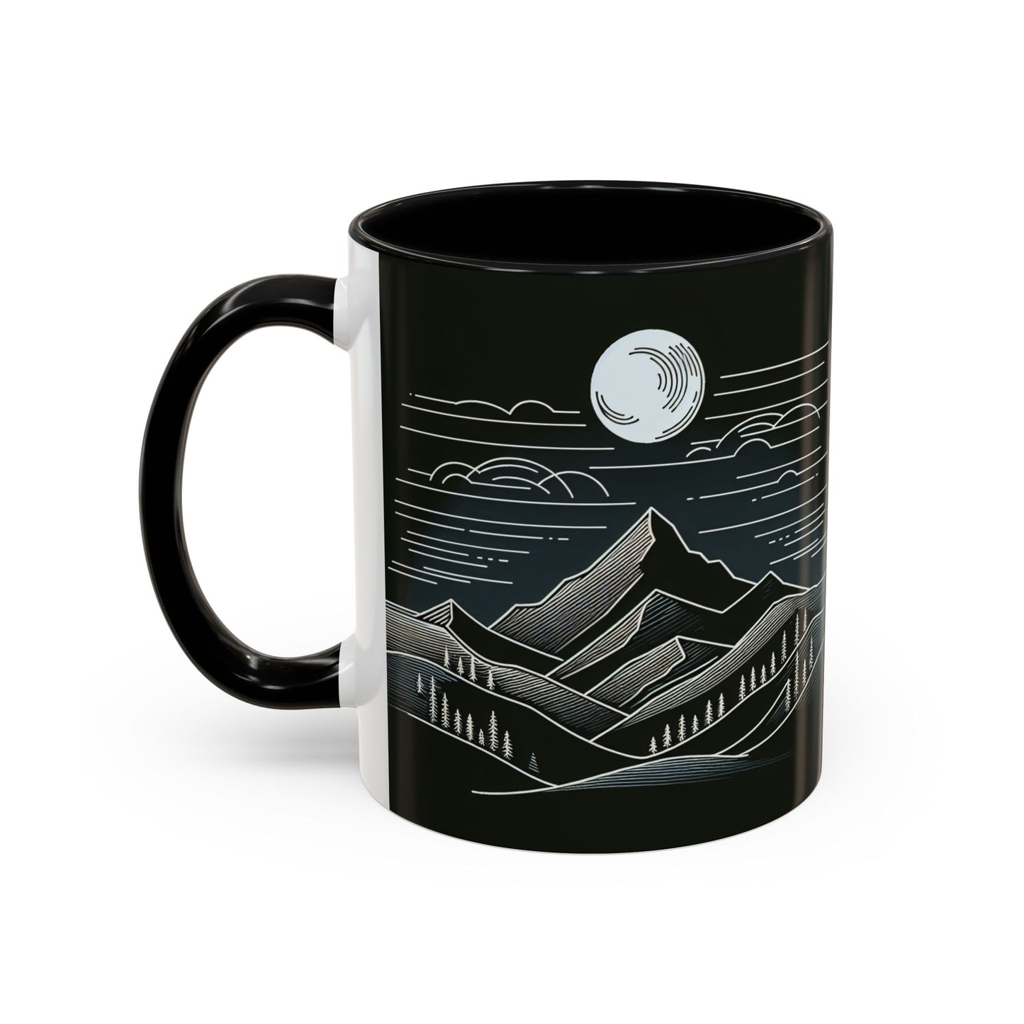 Mountain Landscape Accent Coffee Mug - Nature Inspired 11 & 15oz