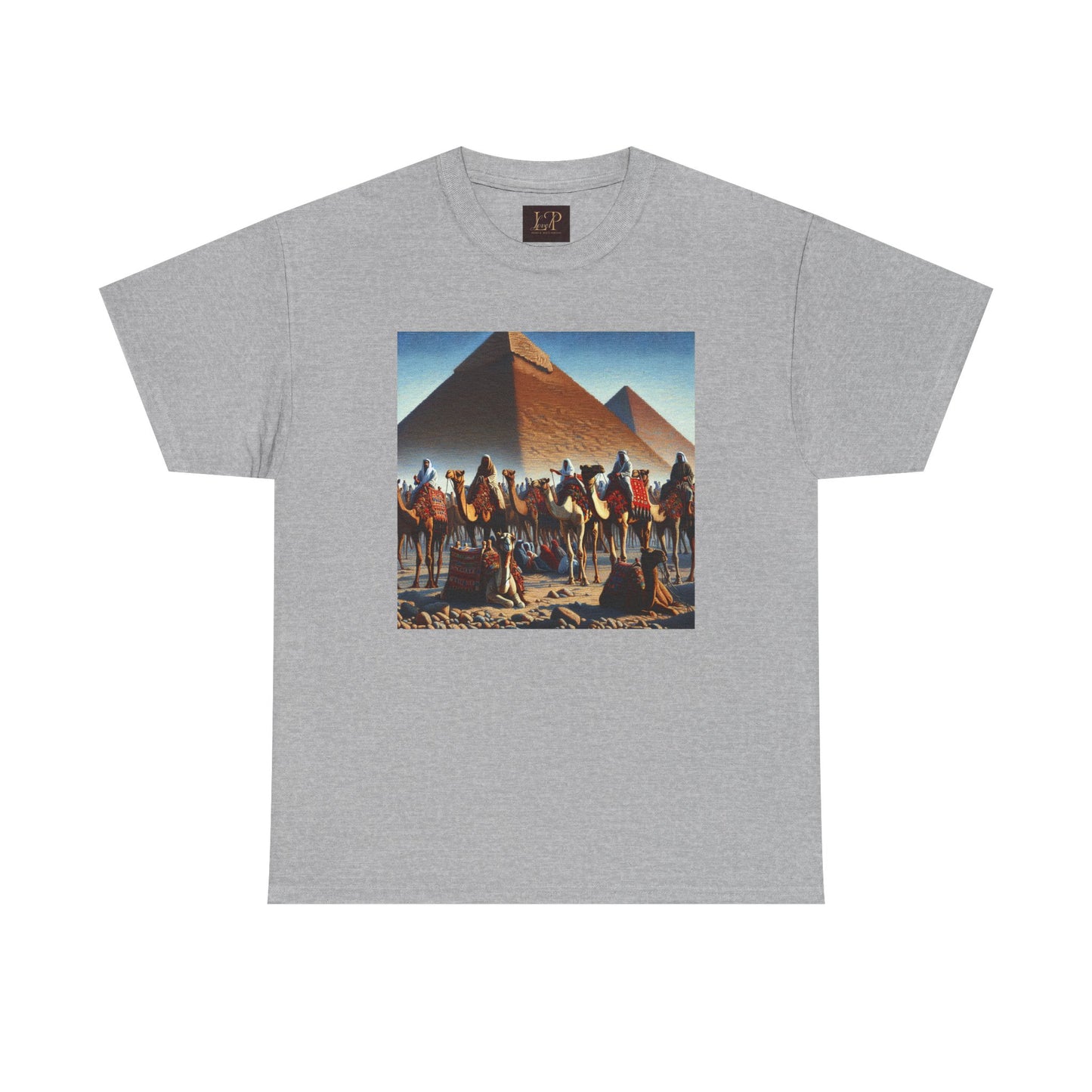 Pyramid Adventure Unisex Heavy Cotton Tee | Vintage Egypt Design