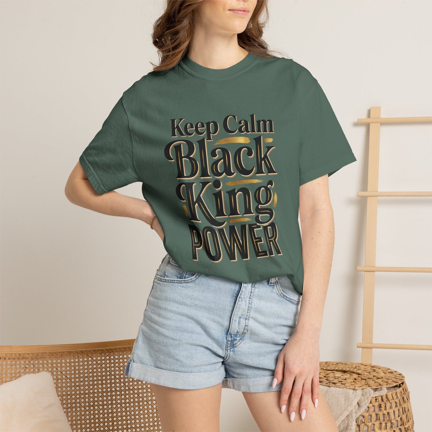 Keep Calm Black King Power T‑Shirt