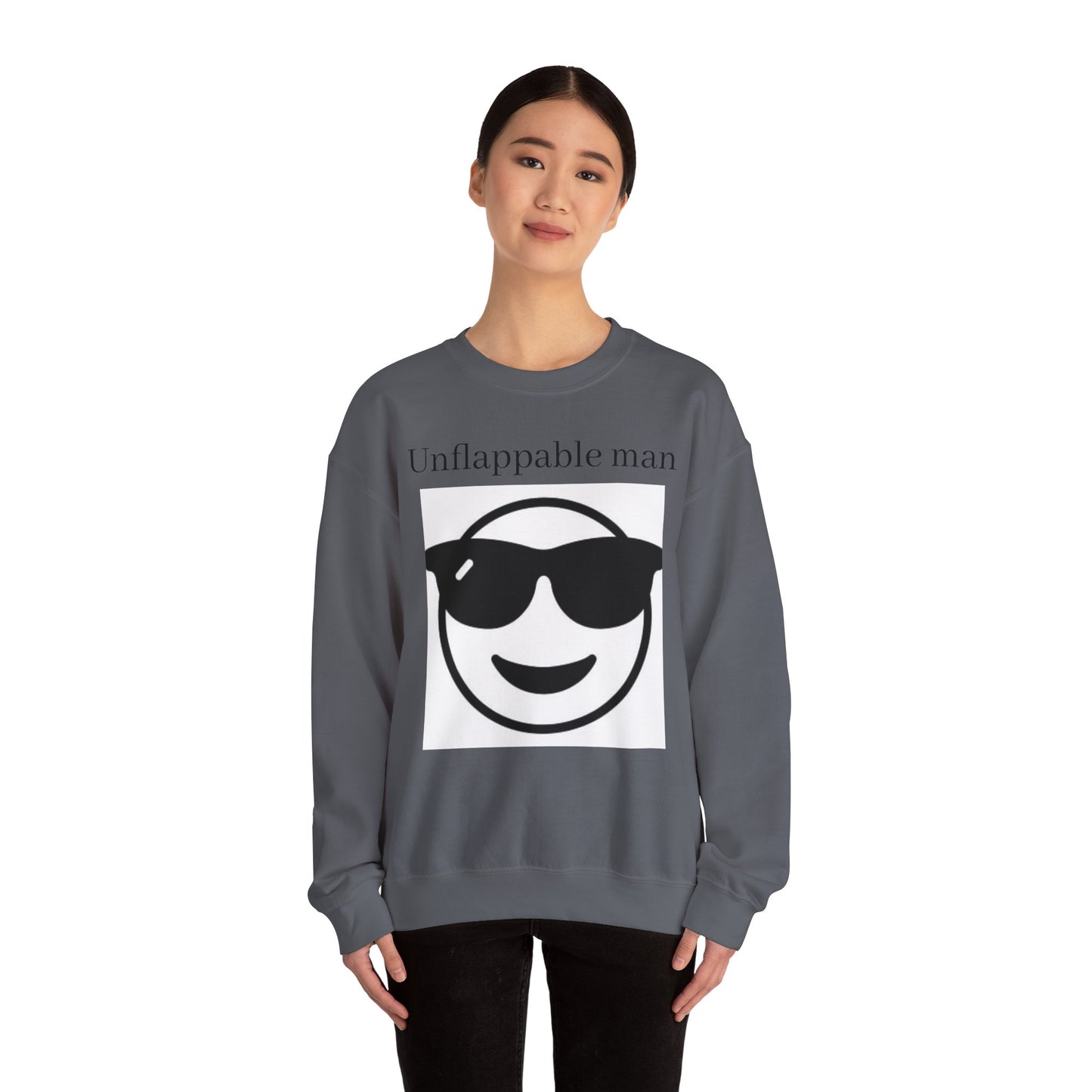 Unflappable Man Crewneck Sweatshirt - Cool & Comfortable Apparel