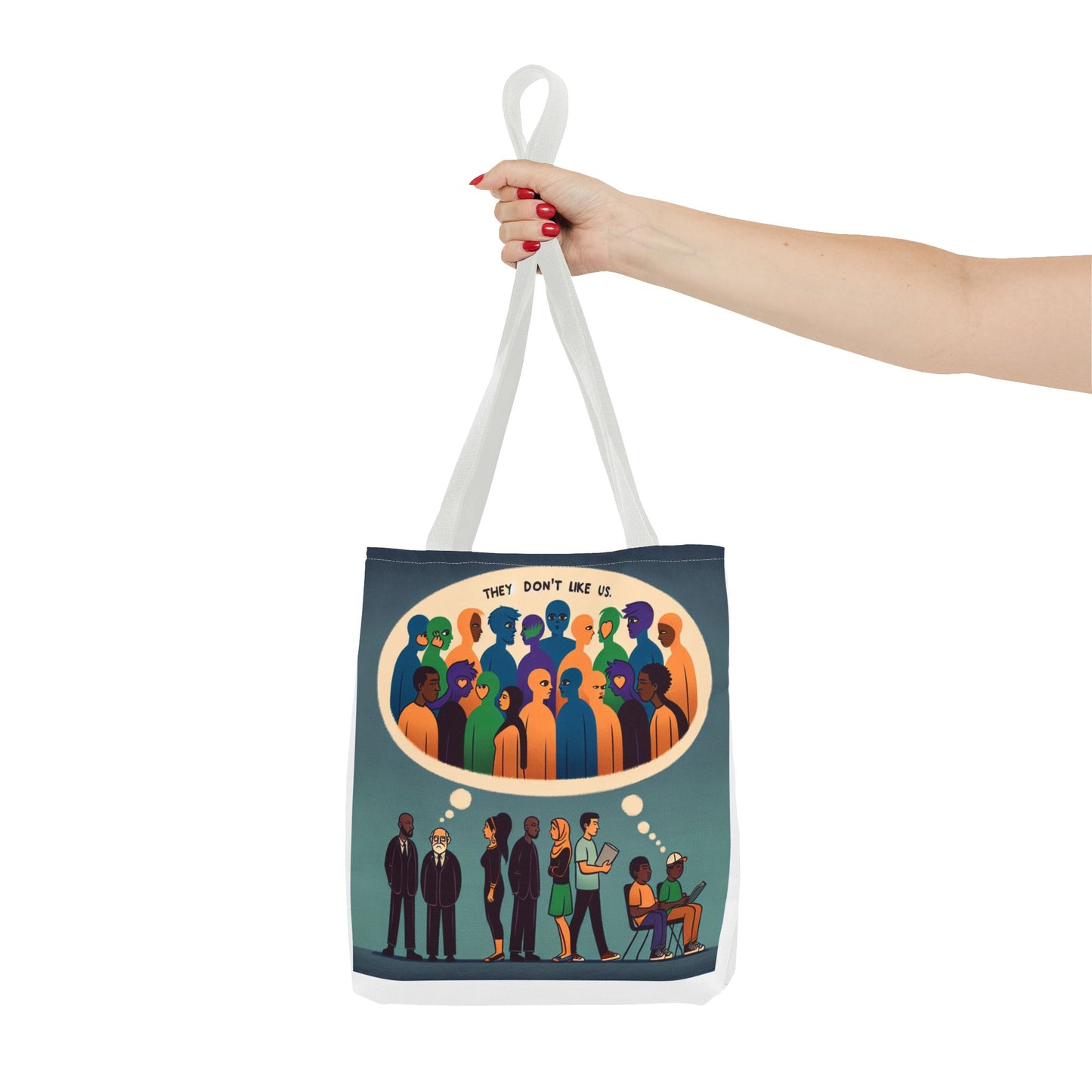 They Don’t Like Us Tote Bag | Unique Art for Thoughtful Minds