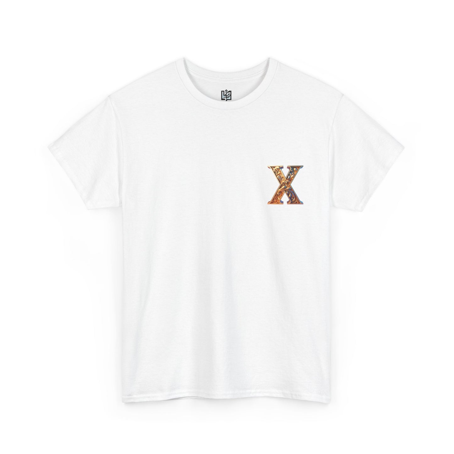 Unisex Heavy Cotton Tee - Stylish 'X' Graphic Shirt for Everyday Wear