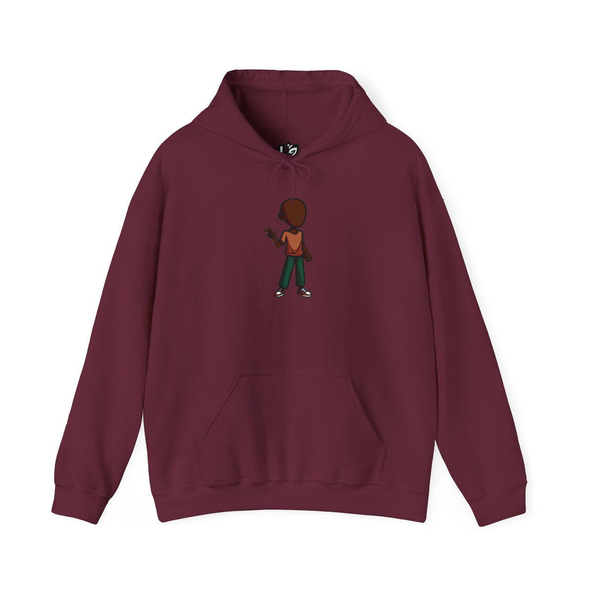 Make Haiti The Pearl of the Antilles Again Hoodie — Cartoon Figure Back Print