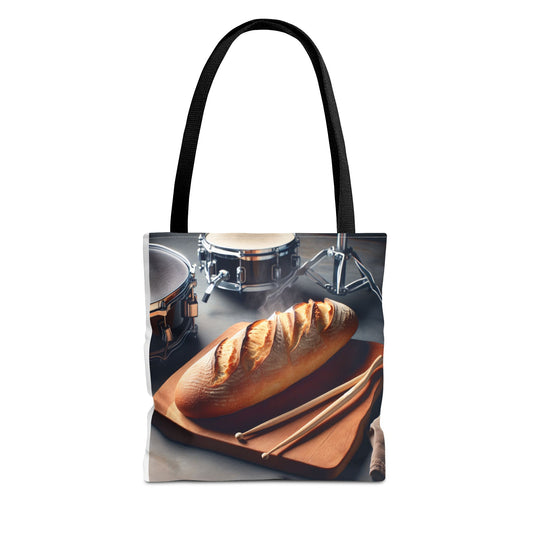Bread & Drums Tote Bag – Perfect for Food Lovers & Musicians