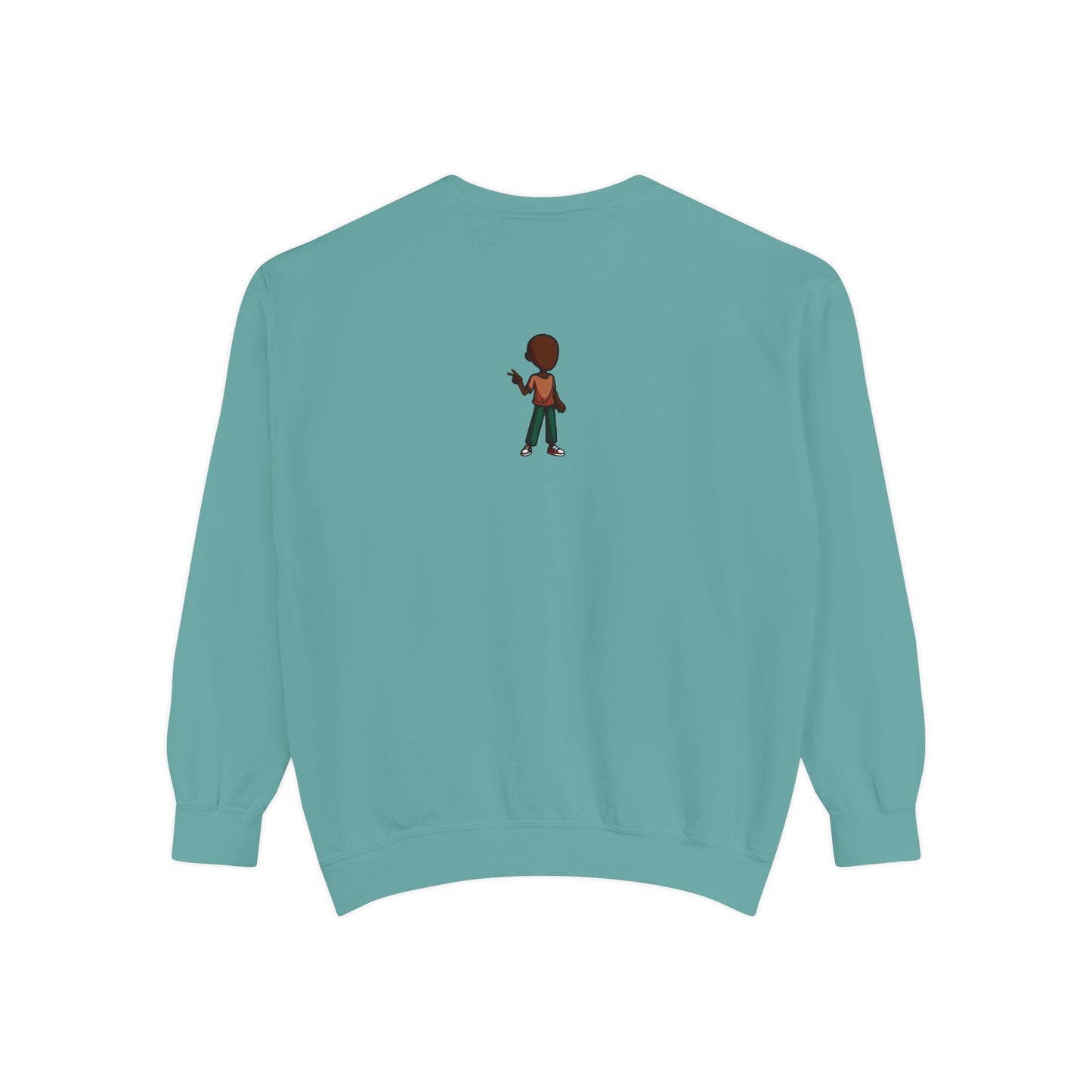 The Unflappable Man Sweatshirt — Retro Badge Graphic Crewneck